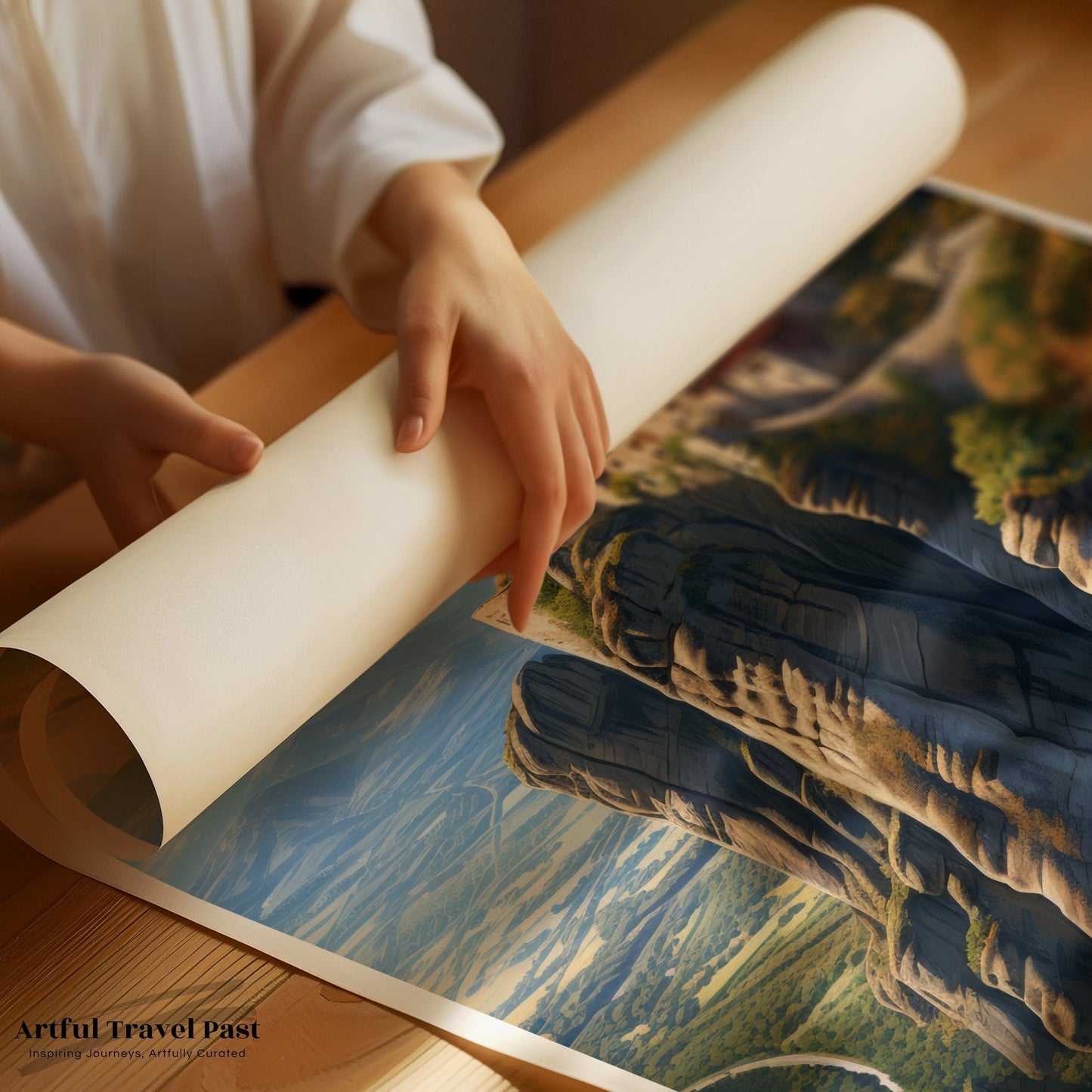 Meteora Poster | Greece Wall Art | Balkans Decor