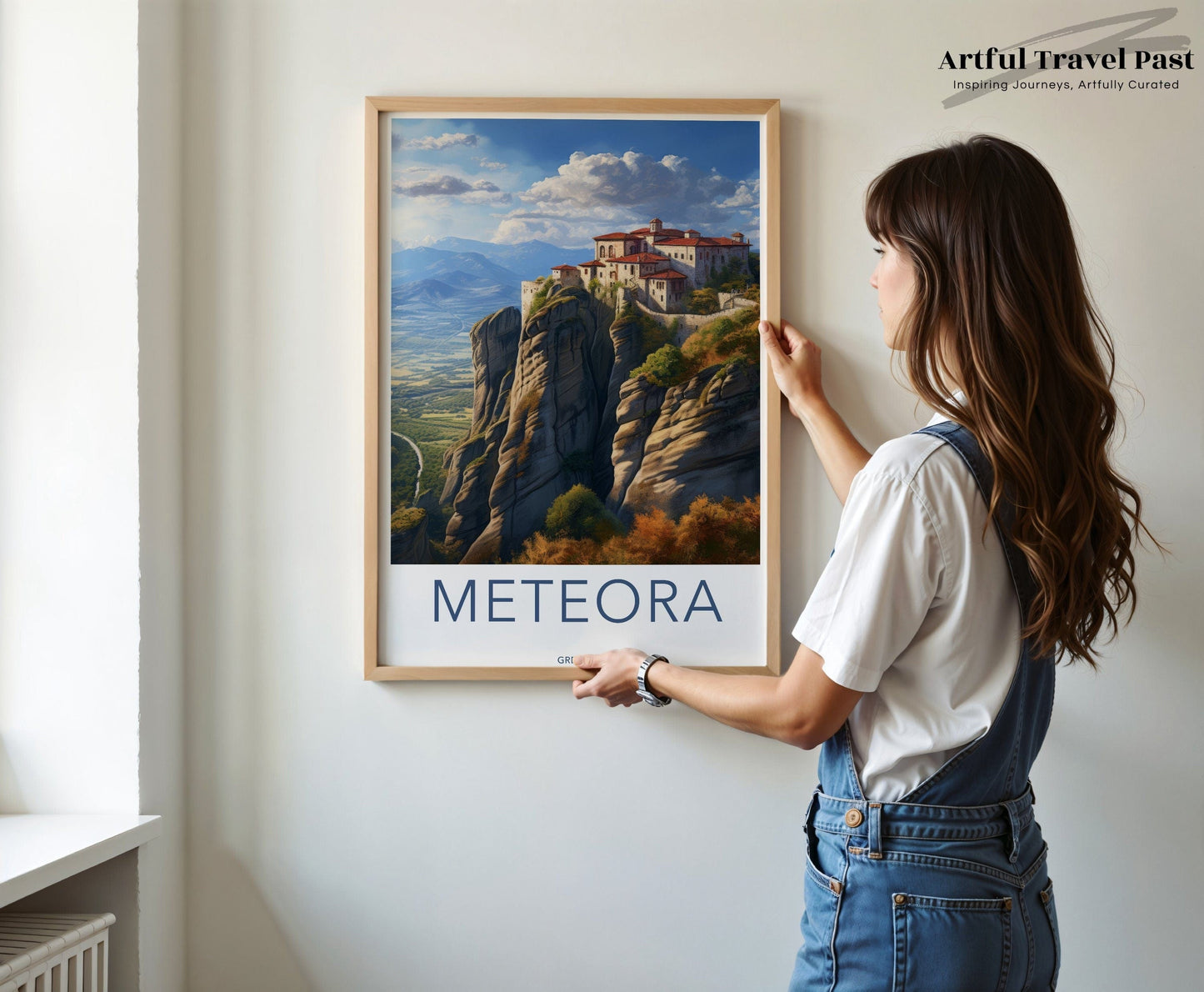 Meteora Poster | Greece Wall Art | Balkans Decor