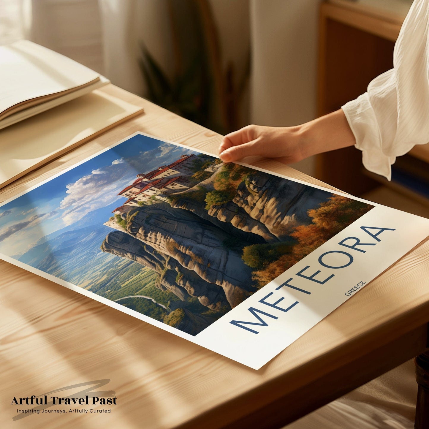 Meteora Poster | Greece Wall Art | Balkans Decor