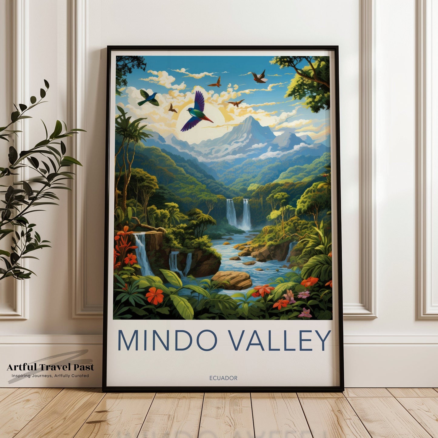 Mindo Valley Poster | Ecuador Wall Art | South America Artwork
