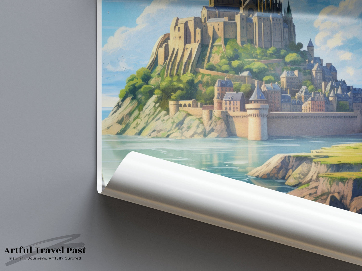 Mont Saint-Michel Poster | France Wall Art | Europe Decor