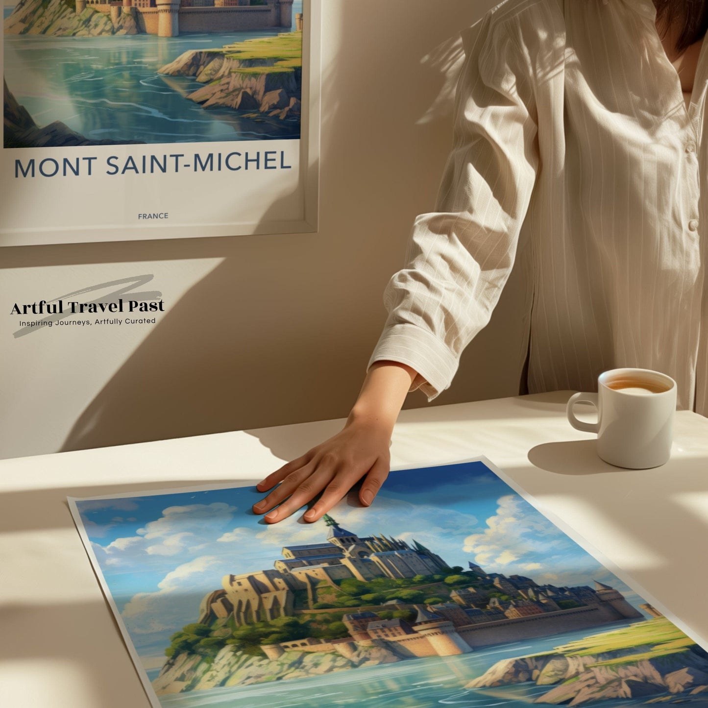 Mont Saint-Michel Poster | France Wall Art | Europe Decor