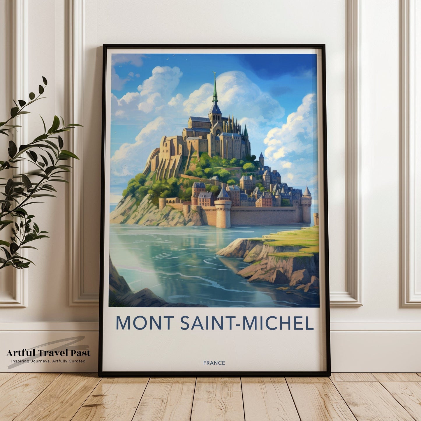 Mont Saint-Michel Poster | France Wall Art | Europe Decor