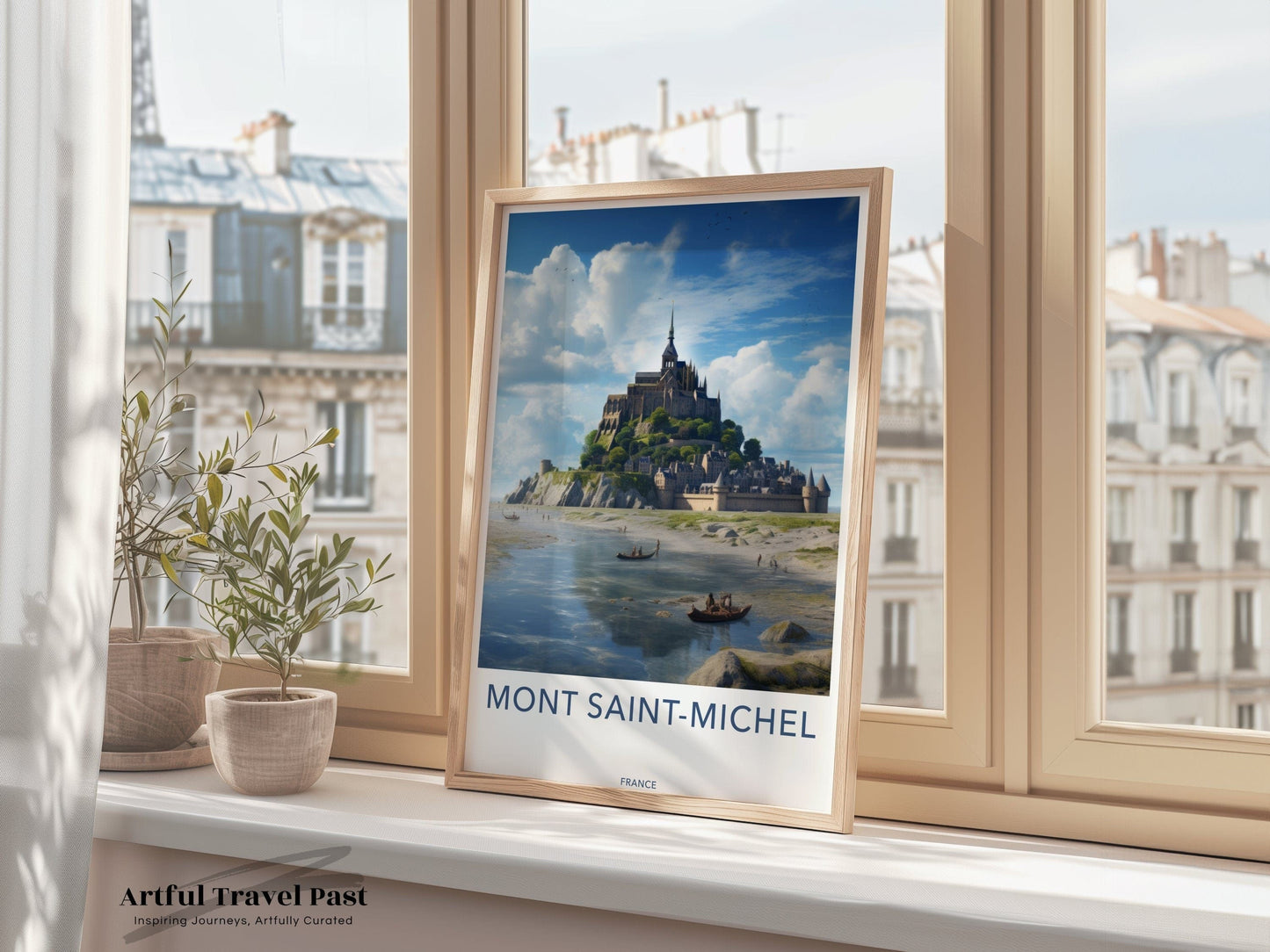 Mont Saint-Michel Poster | France Wall Art | Europe Decor