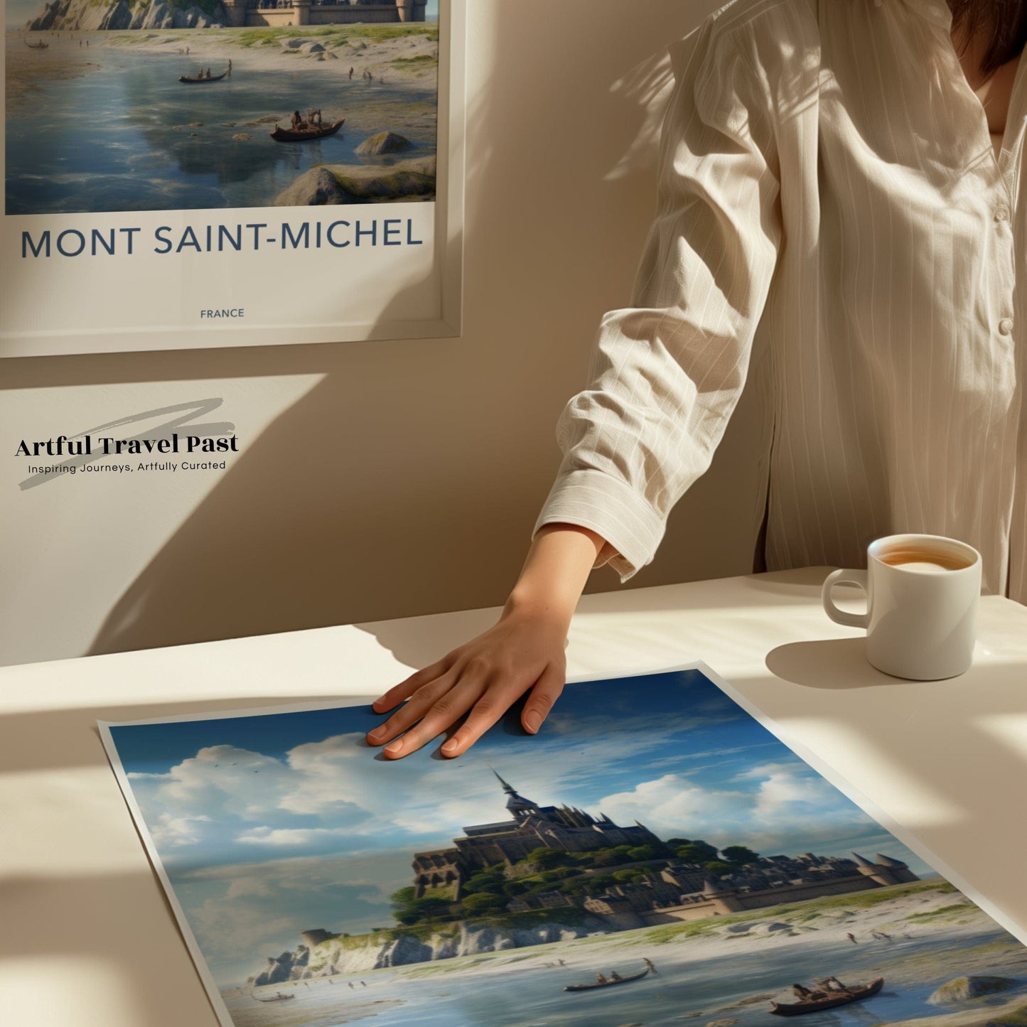 Mont Saint-Michel Poster | France Wall Art | Europe Decor