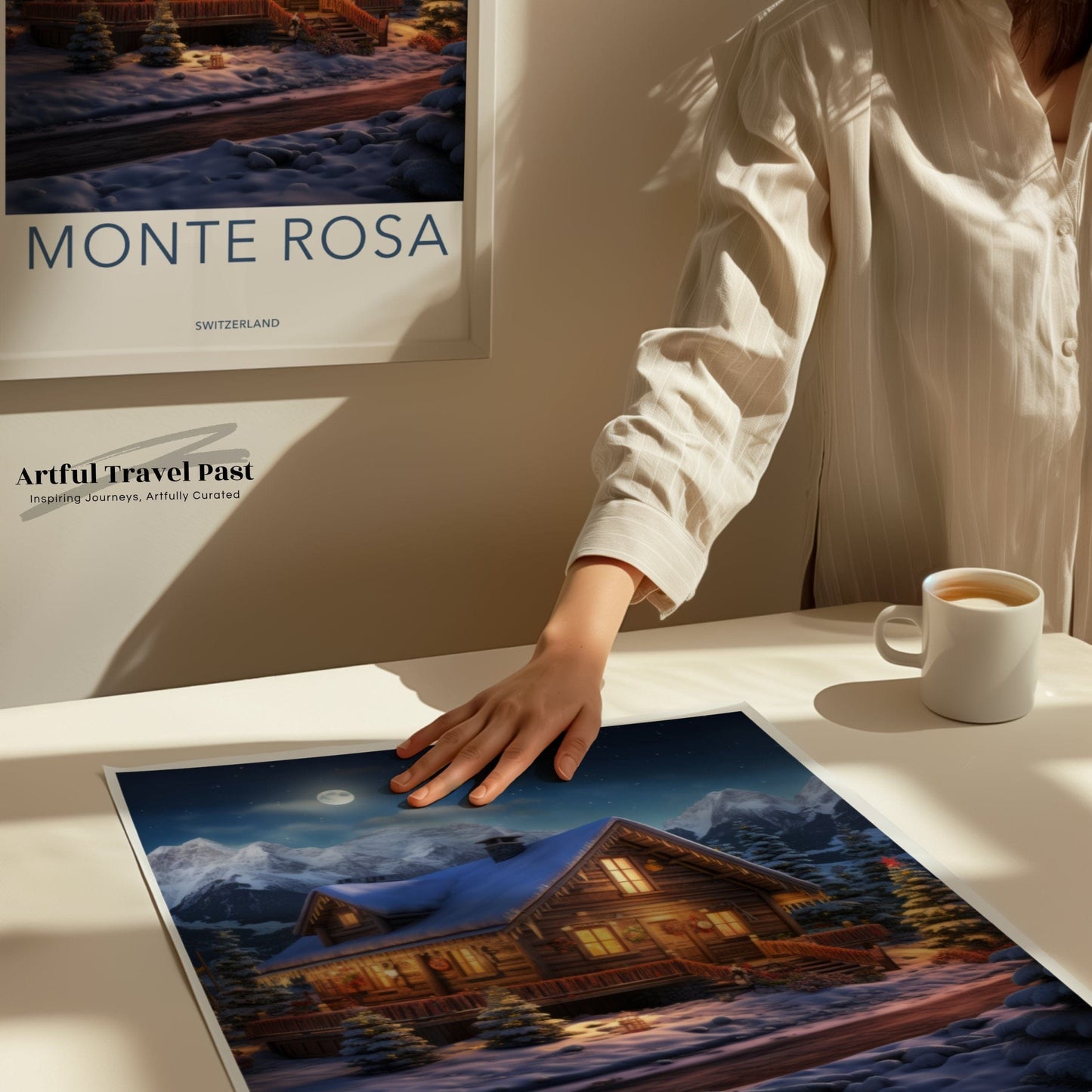 Monte Rosa Poster | Switzerland Wall Art