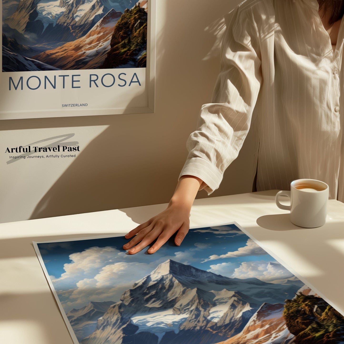 Monte Rosa Poster | Switzerland Wall Art | Europe Decor
