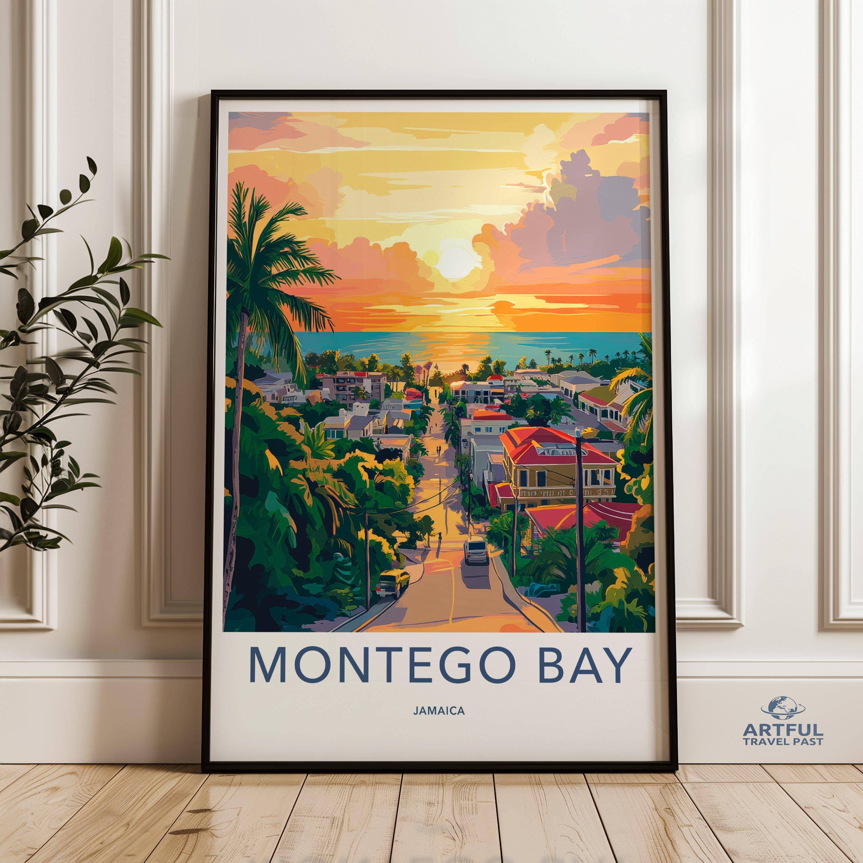 Montego Bay Poster - Jamaica Wall Art