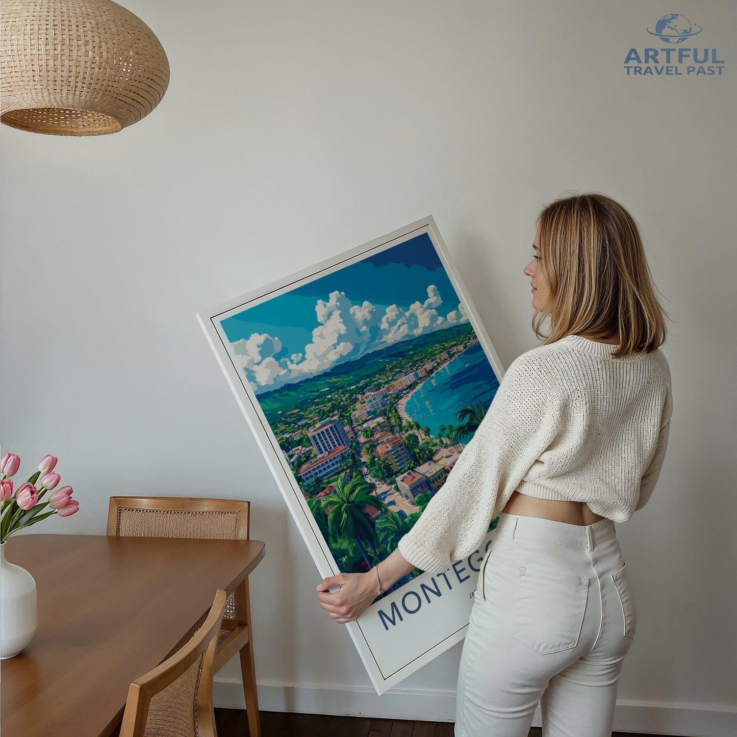 Montego Bay Poster | Jamaica Wall Art | Caribbean Decor