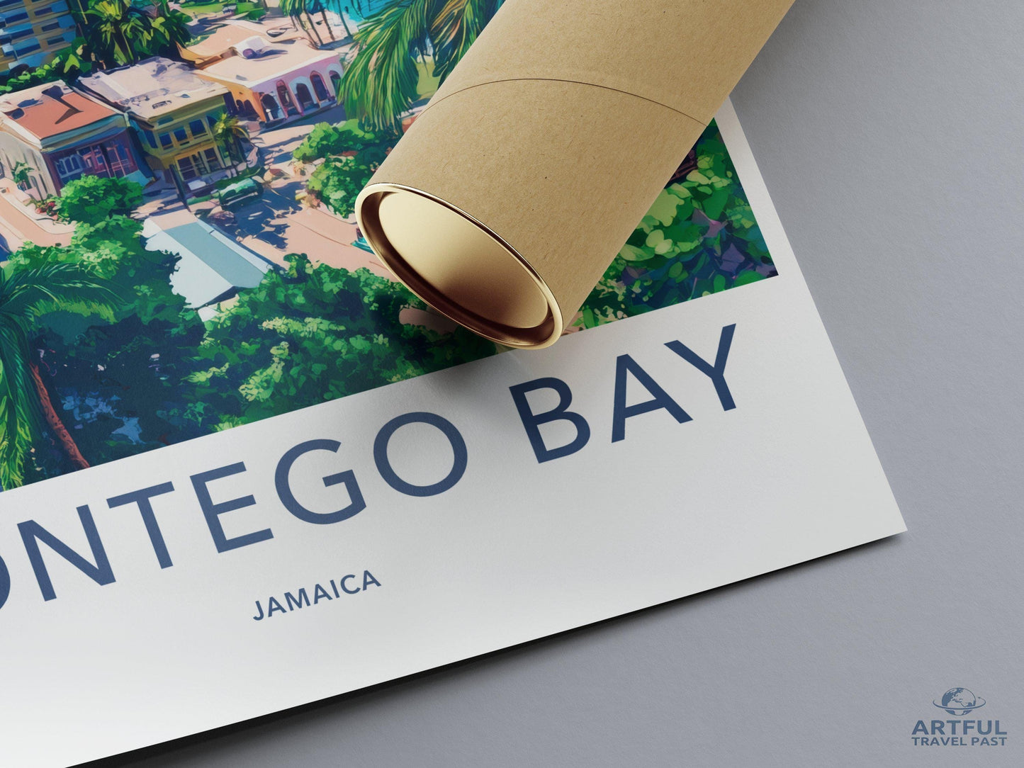 Montego Bay Poster | Jamaica Wall Art | Caribbean Decor