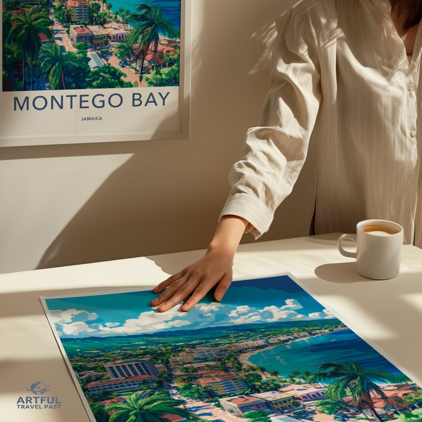 Montego Bay Poster | Jamaica Wall Art | Caribbean Decor