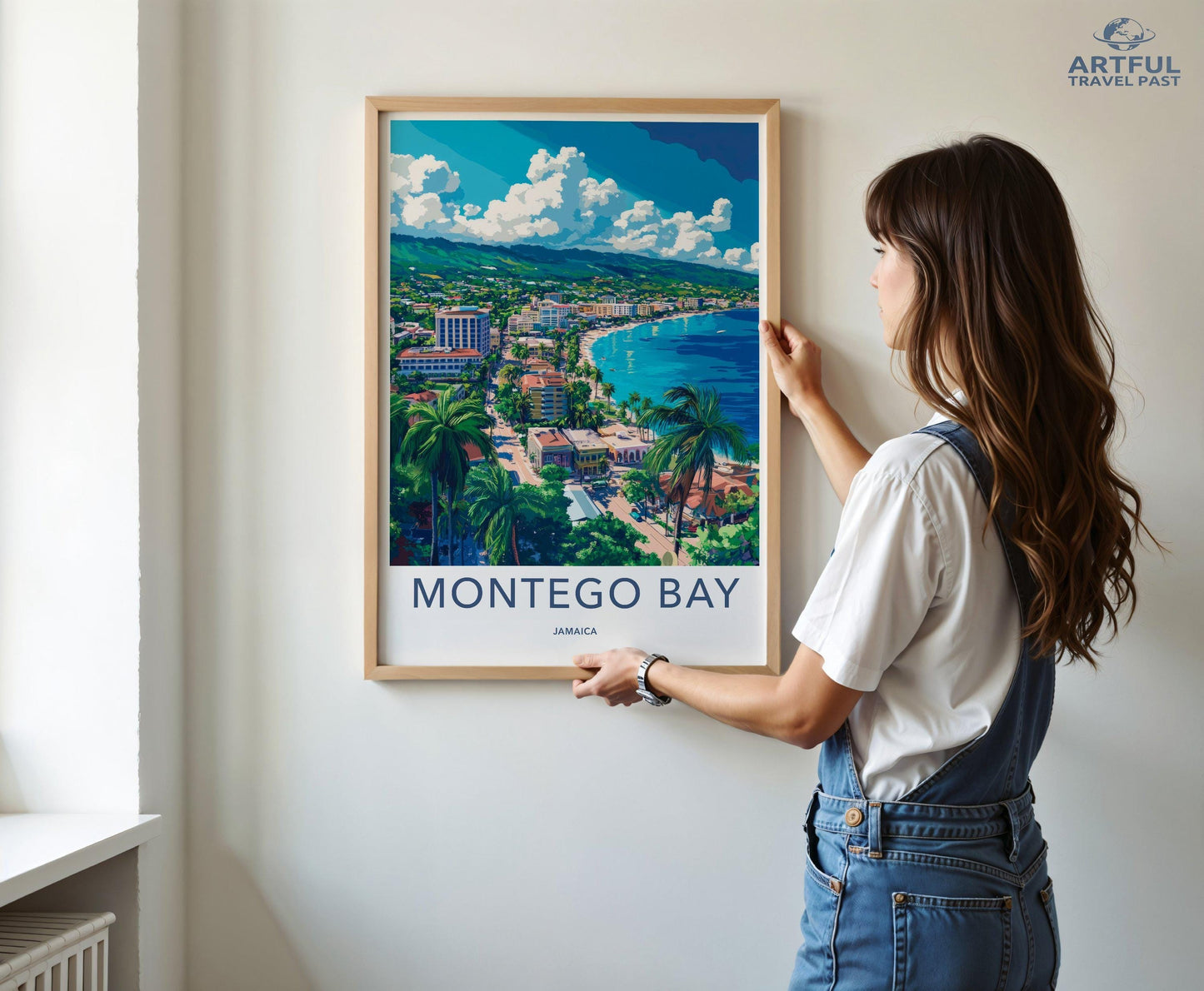 Montego Bay Poster | Jamaica Wall Art | Caribbean Decor