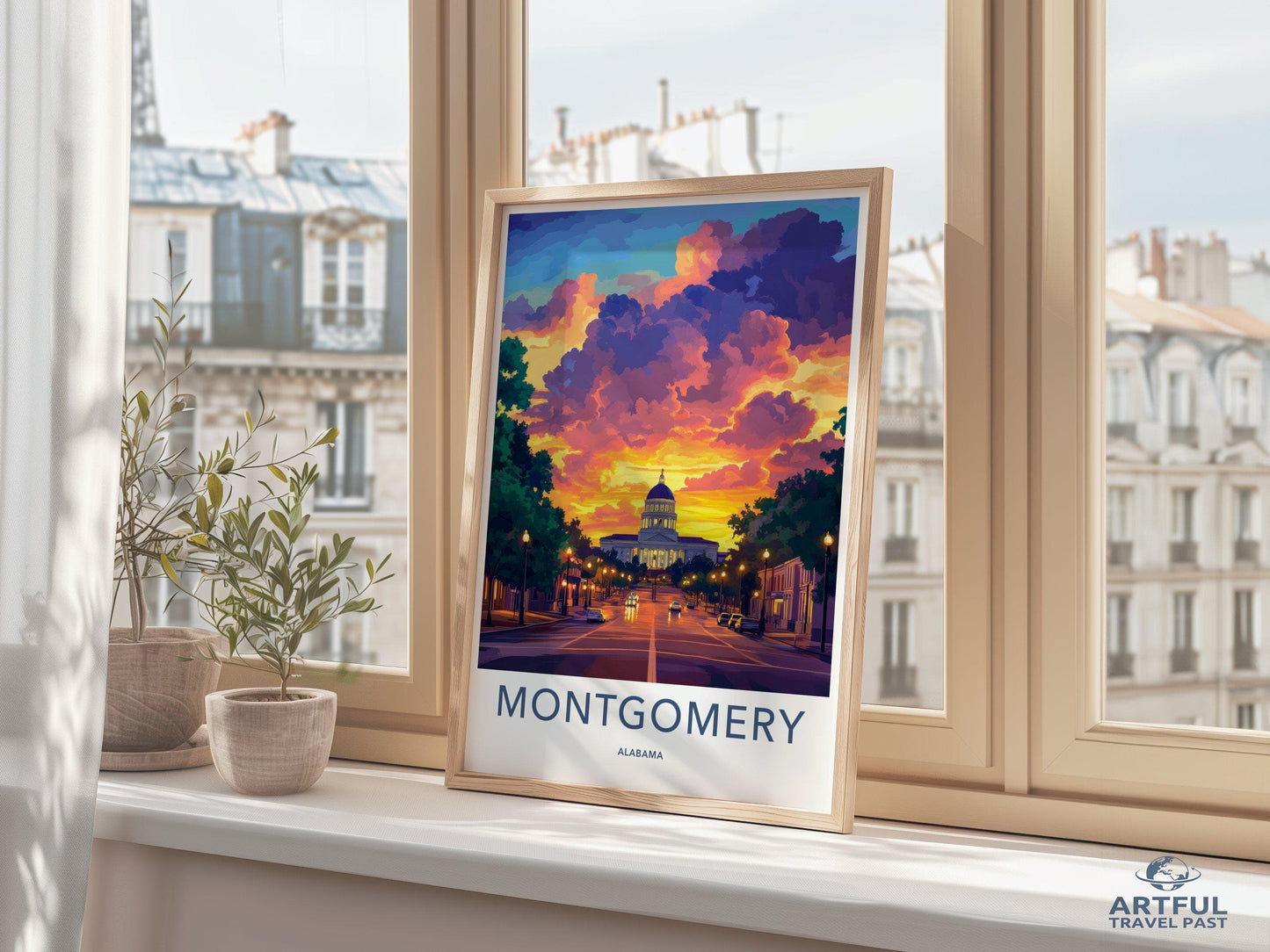Montgomery Poster - Alabama Wall Art