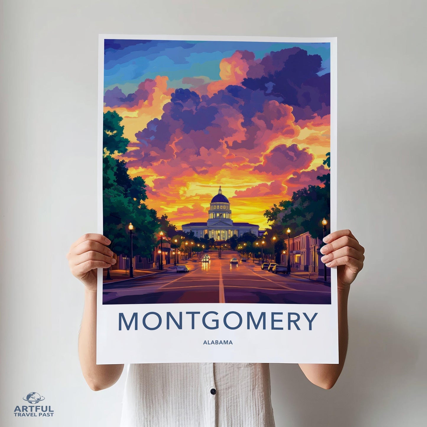 Montgomery Poster - Alabama Wall Art