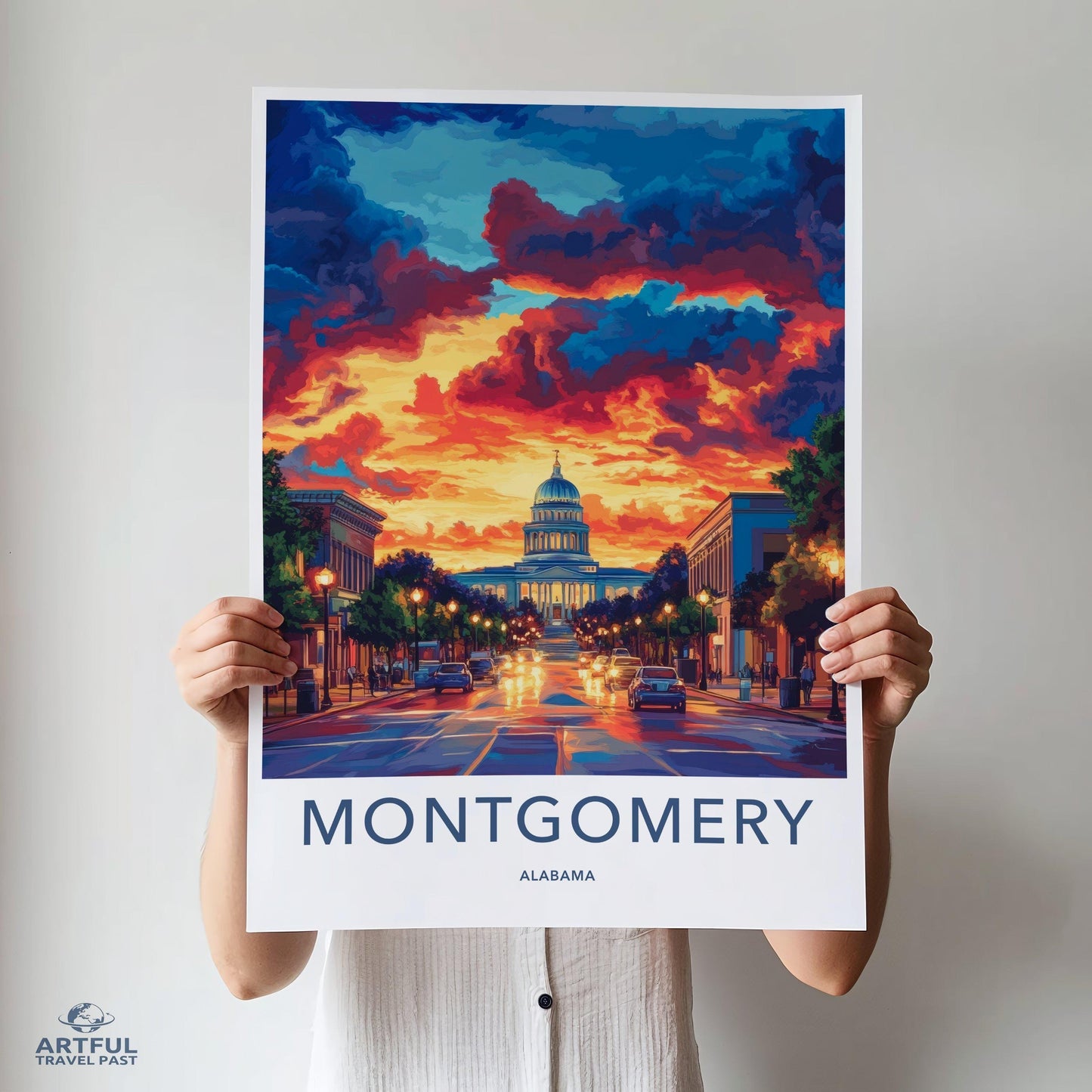 Montgomery Poster - Alabama Wall Art