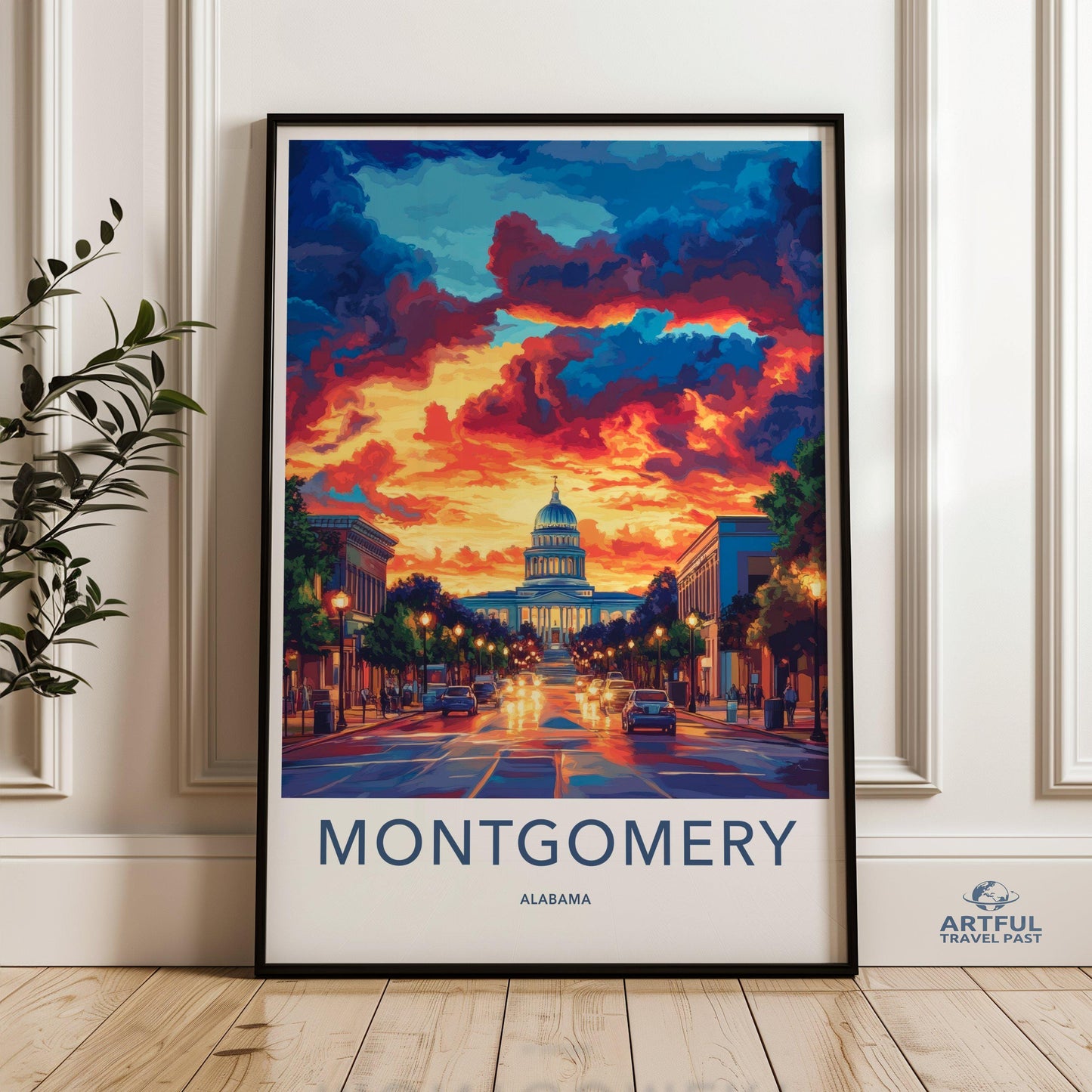 Montgomery Poster - Alabama Wall Art