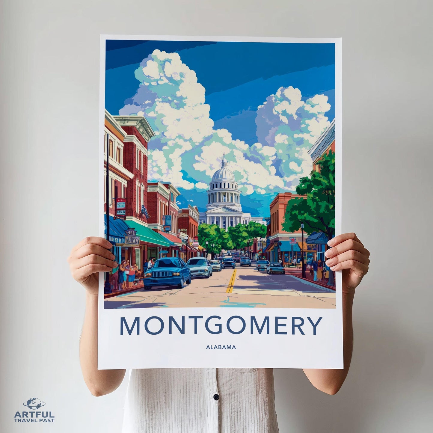 Montgomery Poster - Alabama Wall Art