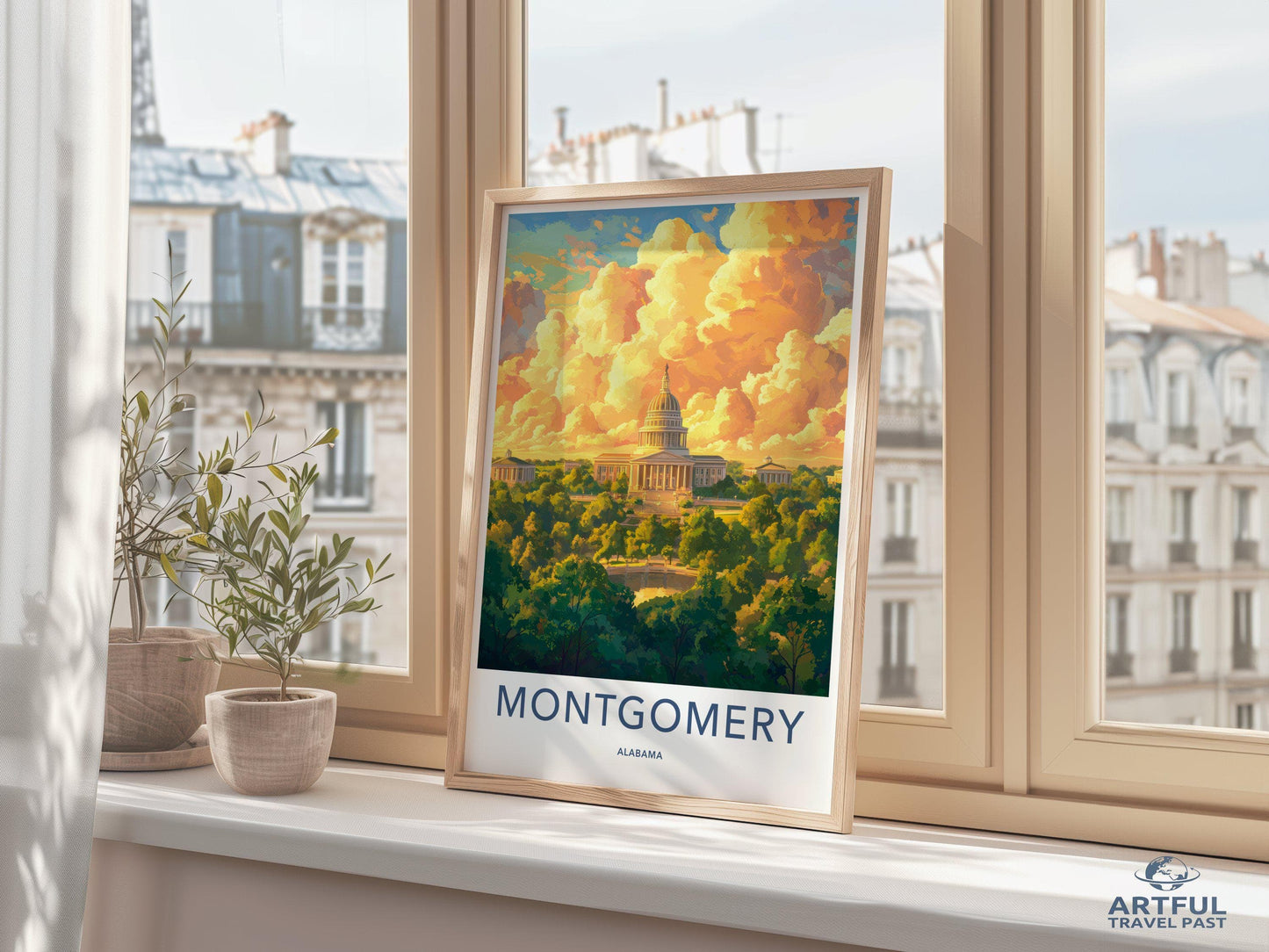 Montgomery Poster - Alabama Wall Art