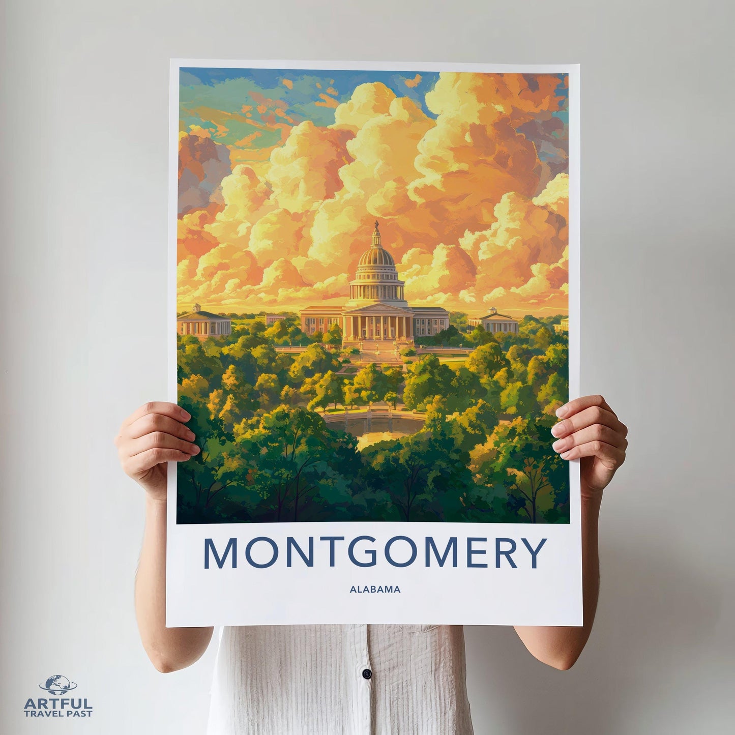 Montgomery Poster - Alabama Wall Art