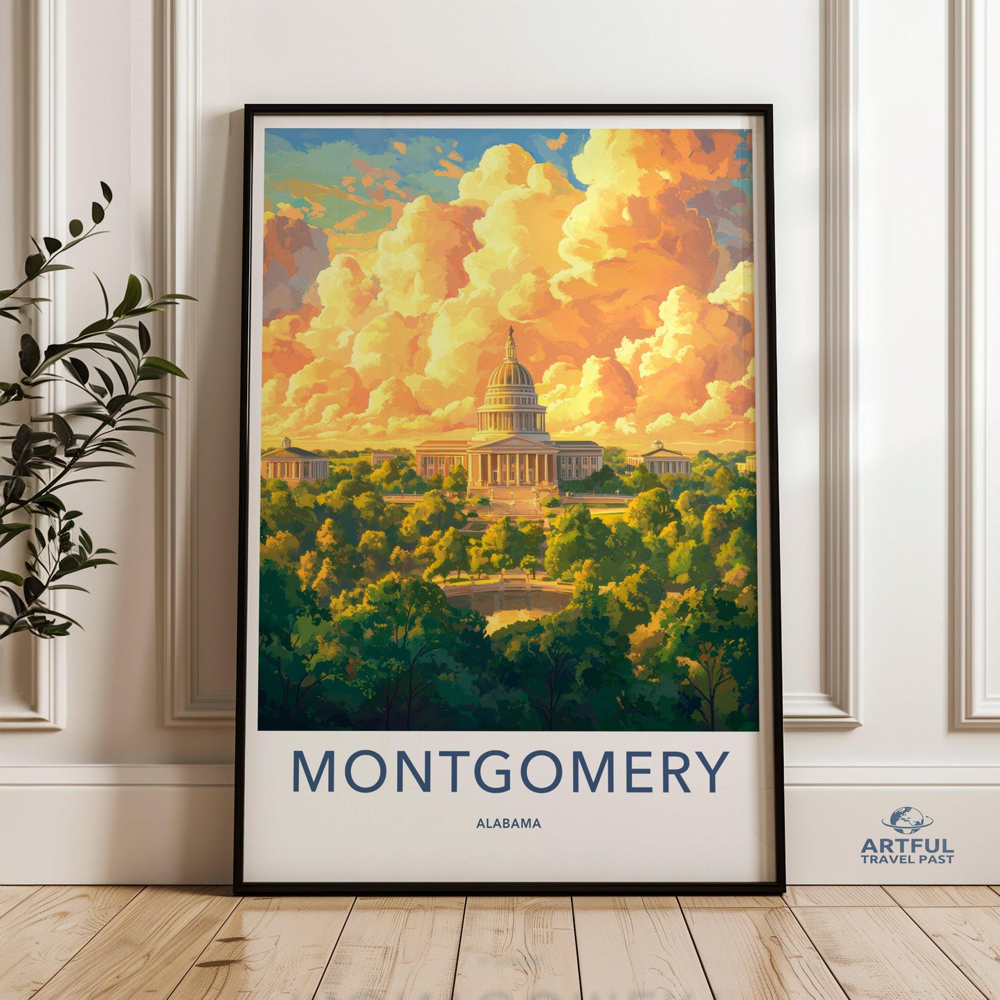 Montgomery Poster - Alabama Wall Art