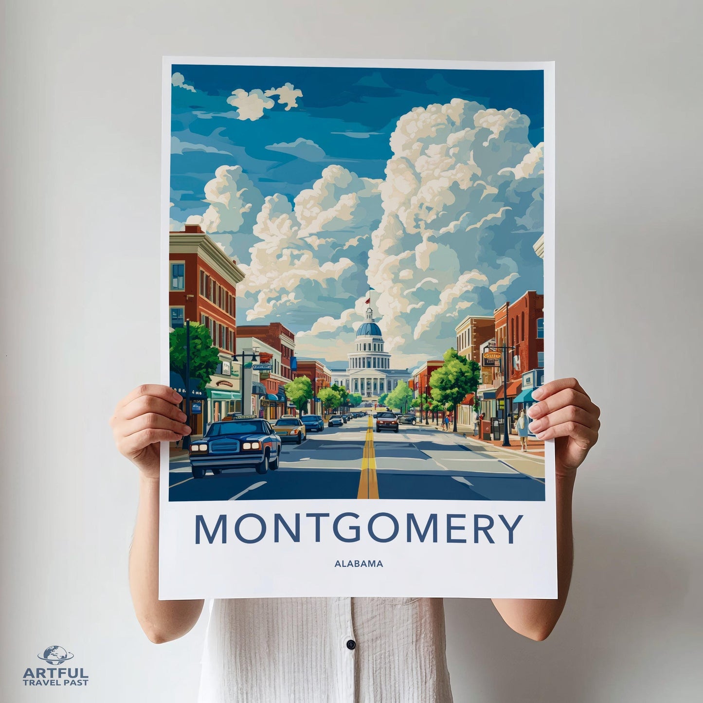 Montgomery Poster - Alabama Wall Art