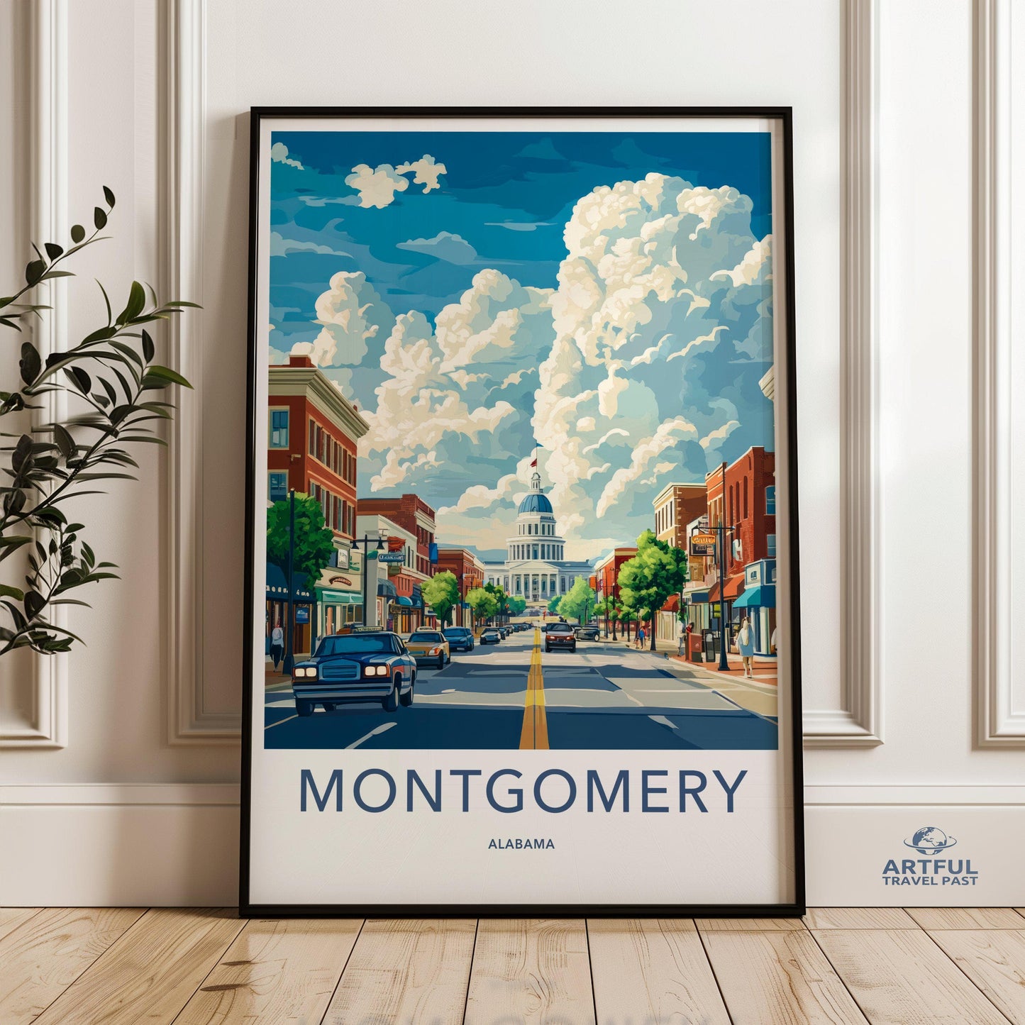 Montgomery Poster - Alabama Wall Art
