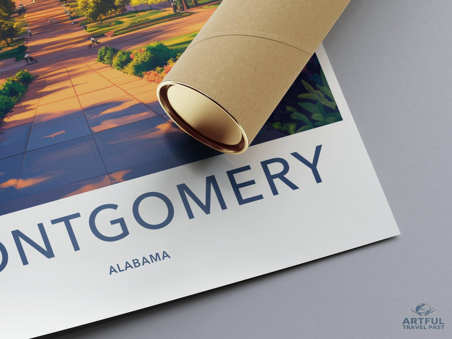 Montgomery Poster | Alabama Wall Art | America Decor