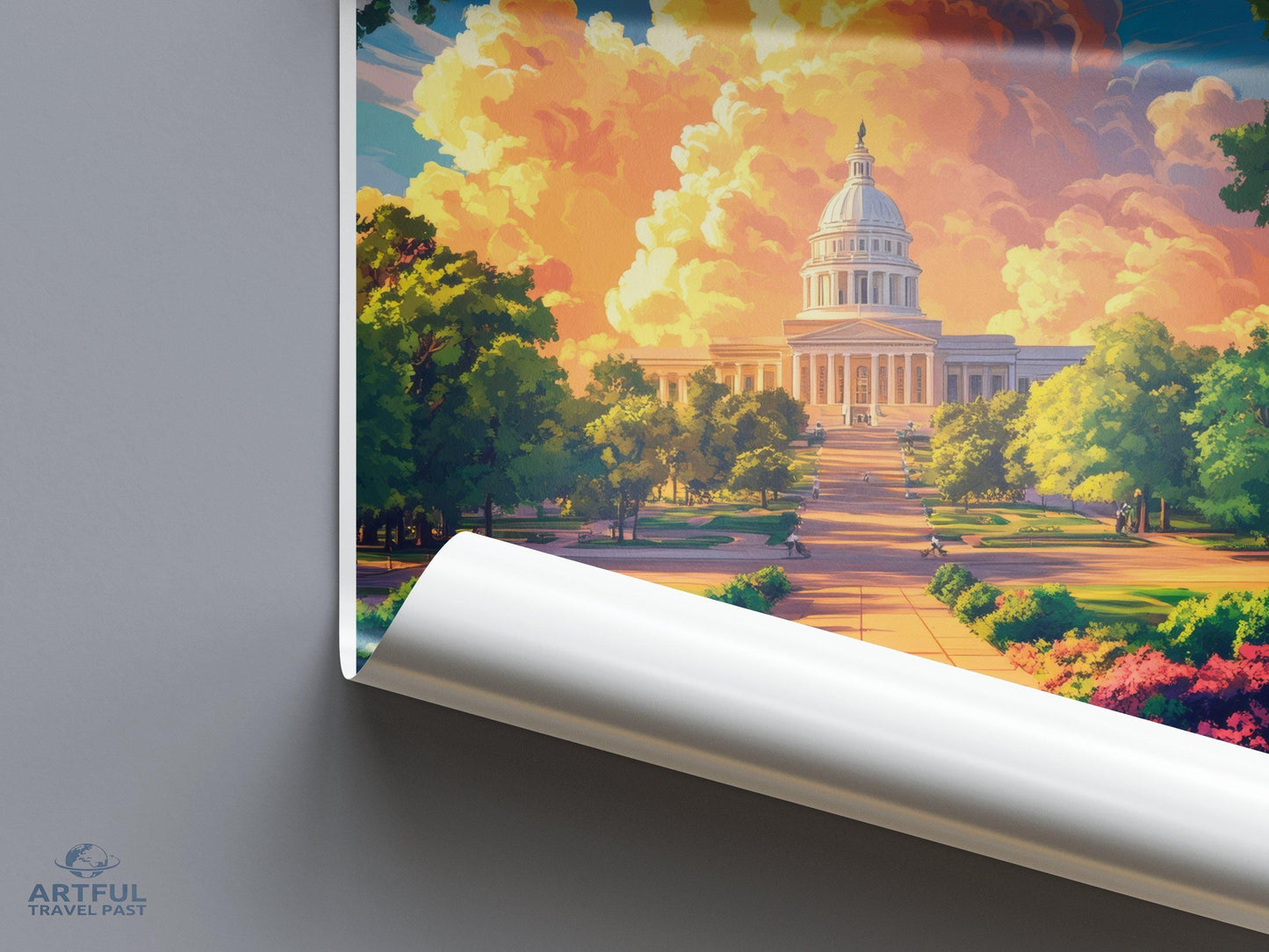 Montgomery Poster | Alabama Wall Art | America Decor