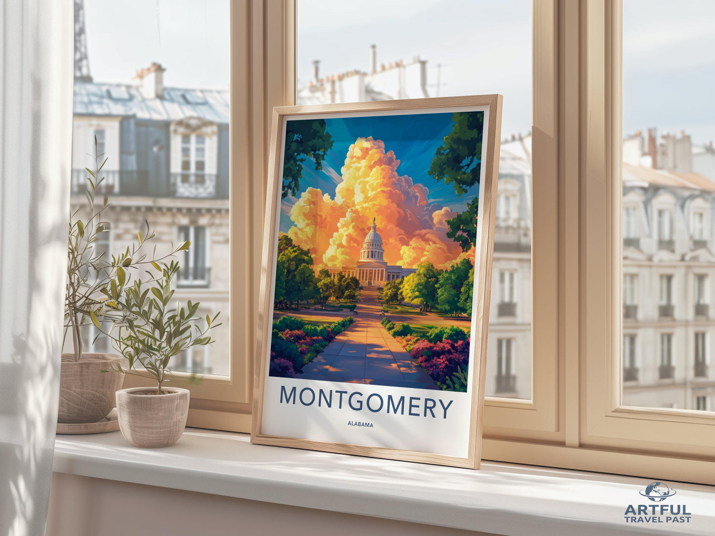 Montgomery Poster | Alabama Wall Art | America Decor
