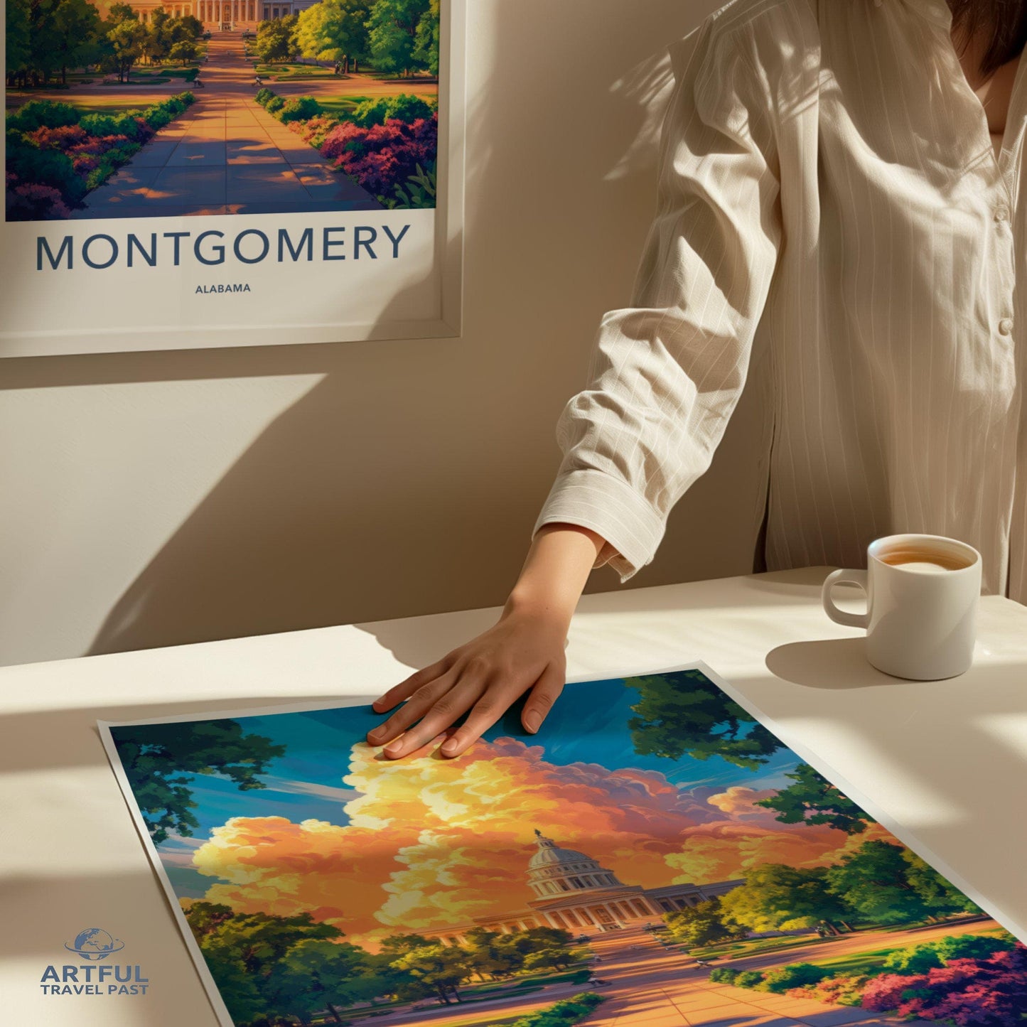 Montgomery Poster | Alabama Wall Art | America Decor