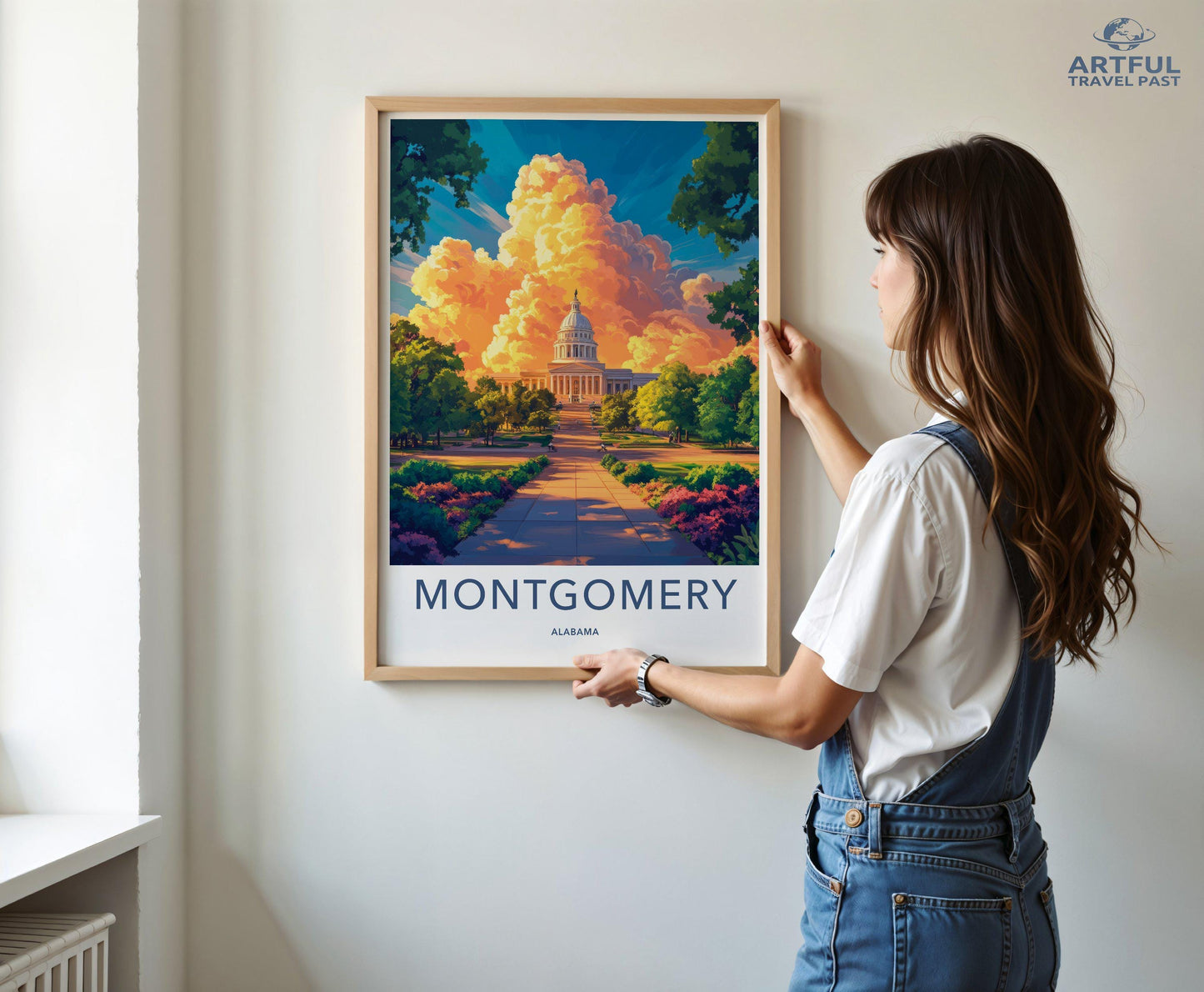 Montgomery Poster | Alabama Wall Art | America Decor