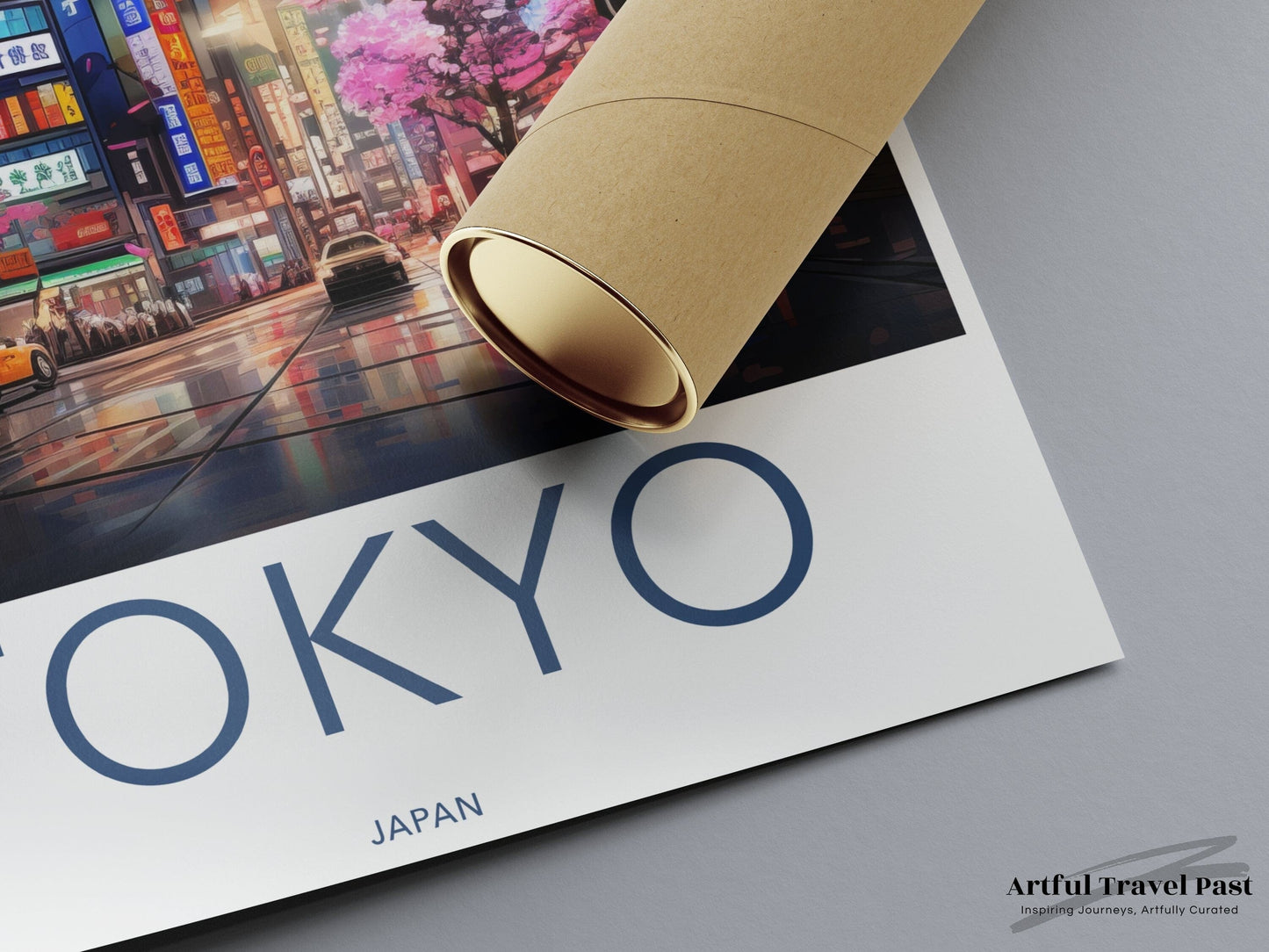 Moonlit Tokyo Poster | Japan Wall Art | Asia Decor