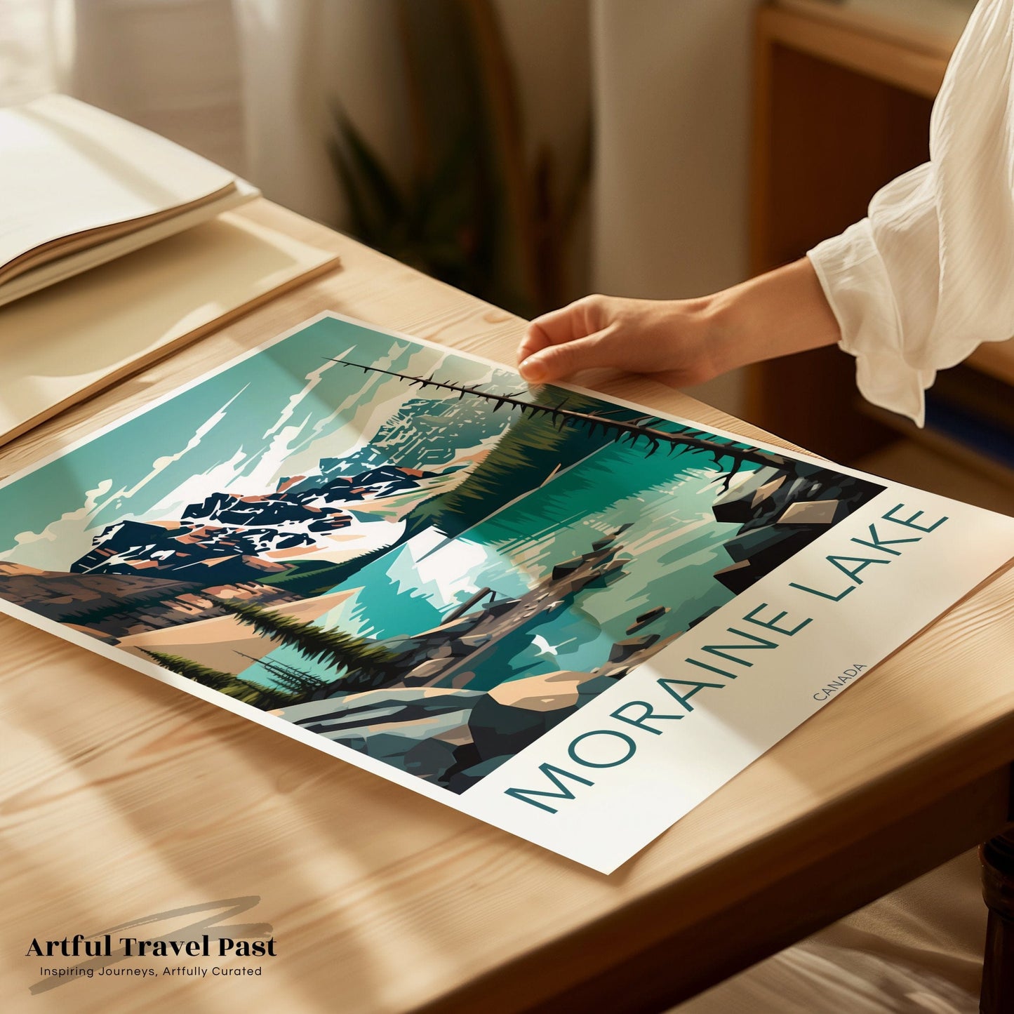 Moraine Lake Poster | Alberta Wall Art | Canada Decor