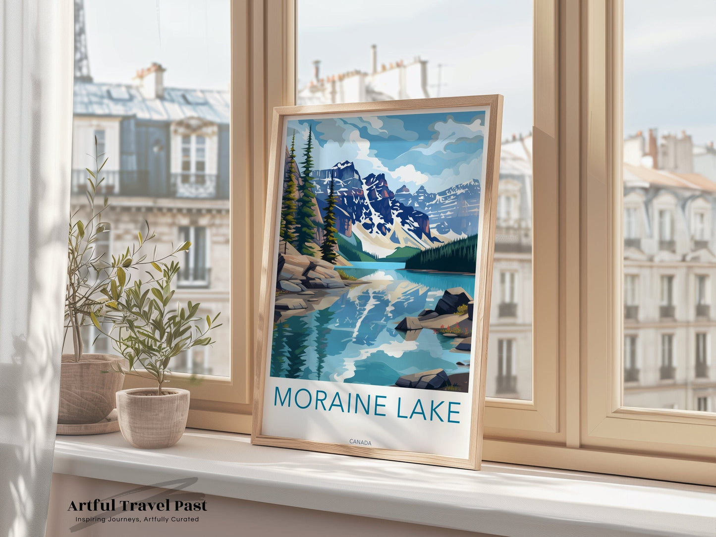 Moraine Lake Poster | Alberta Wall Art | Canada Decor