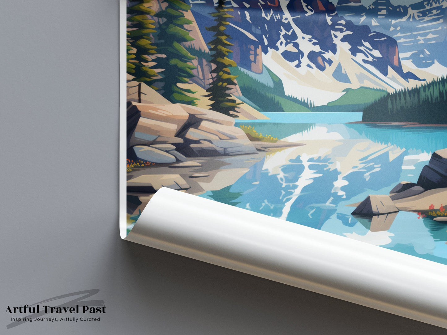 Moraine Lake Poster | Alberta Wall Art | Canada Decor