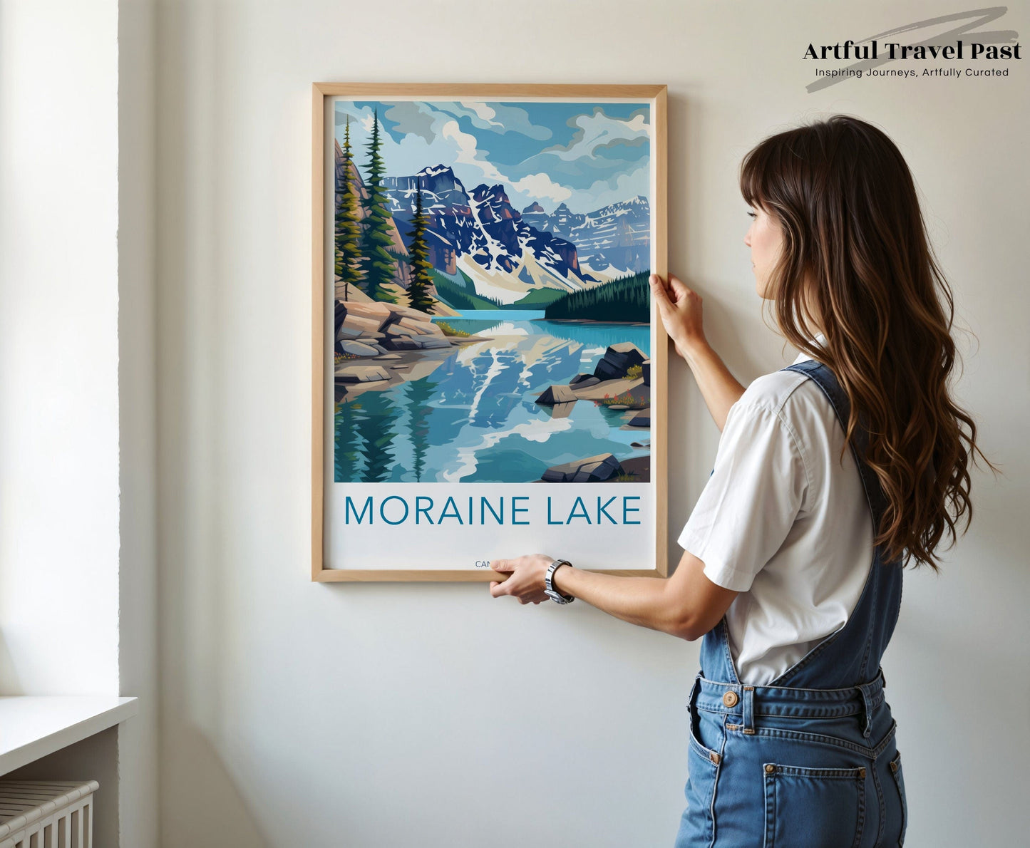 Moraine Lake Poster | Alberta Wall Art | Canada Decor