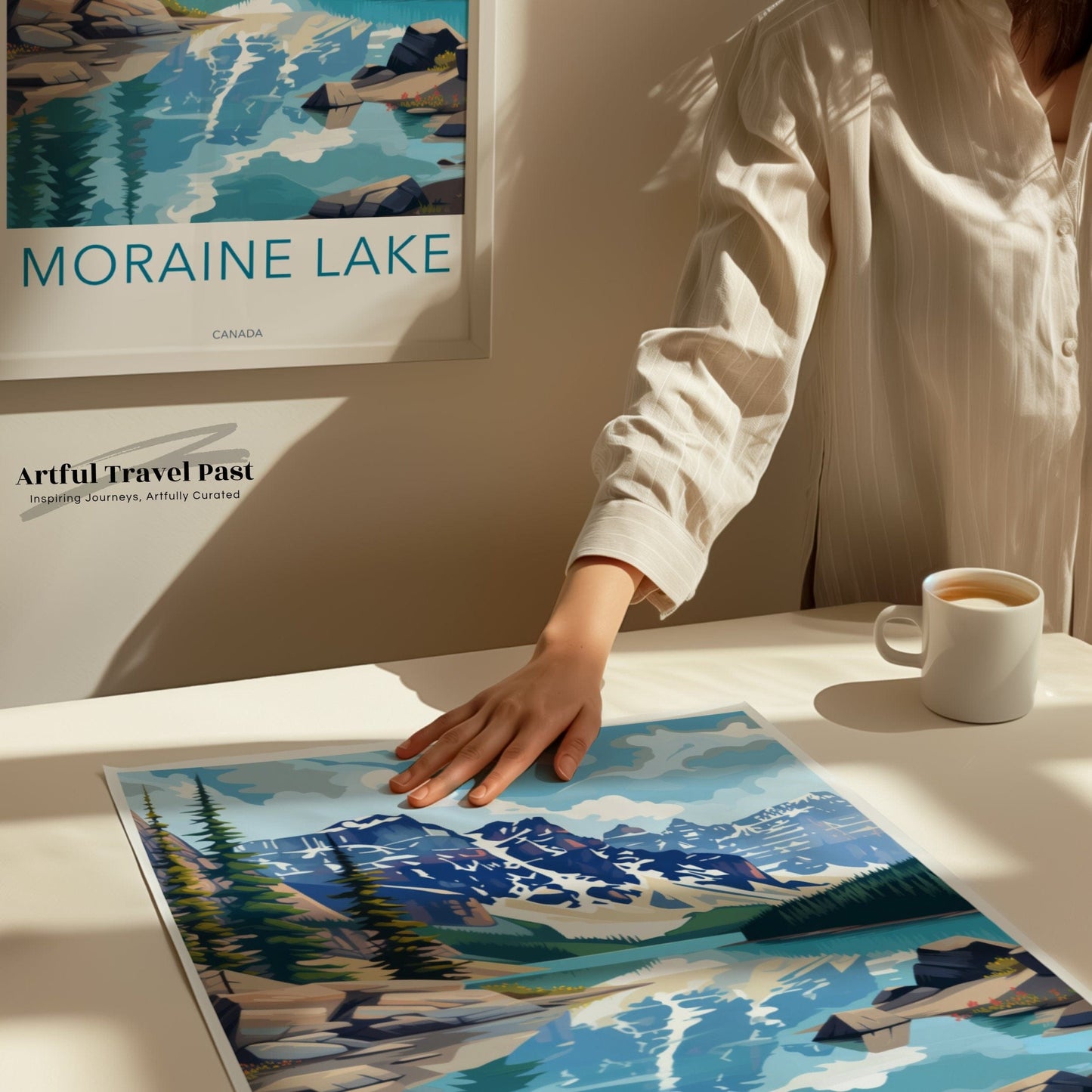 Moraine Lake Poster | Alberta Wall Art | Canada Decor