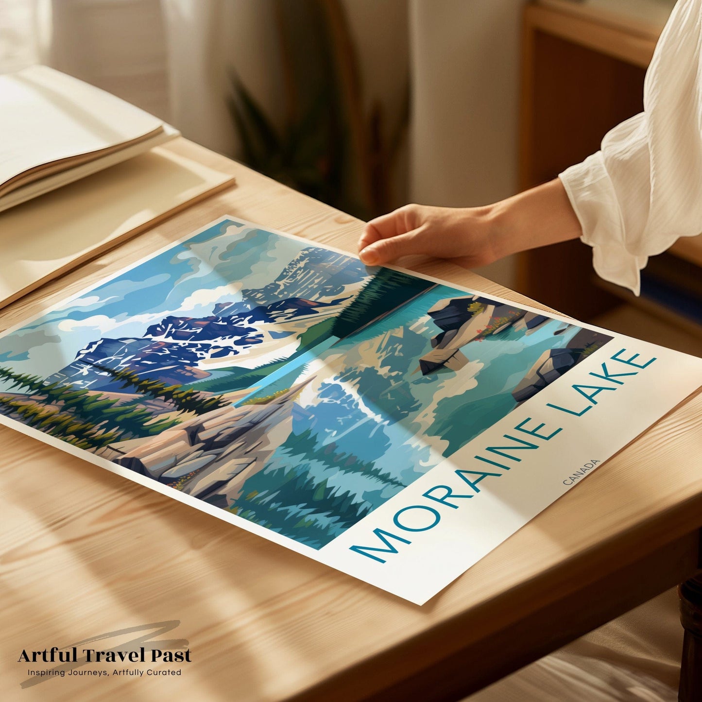 Moraine Lake Poster | Alberta Wall Art | Canada Decor