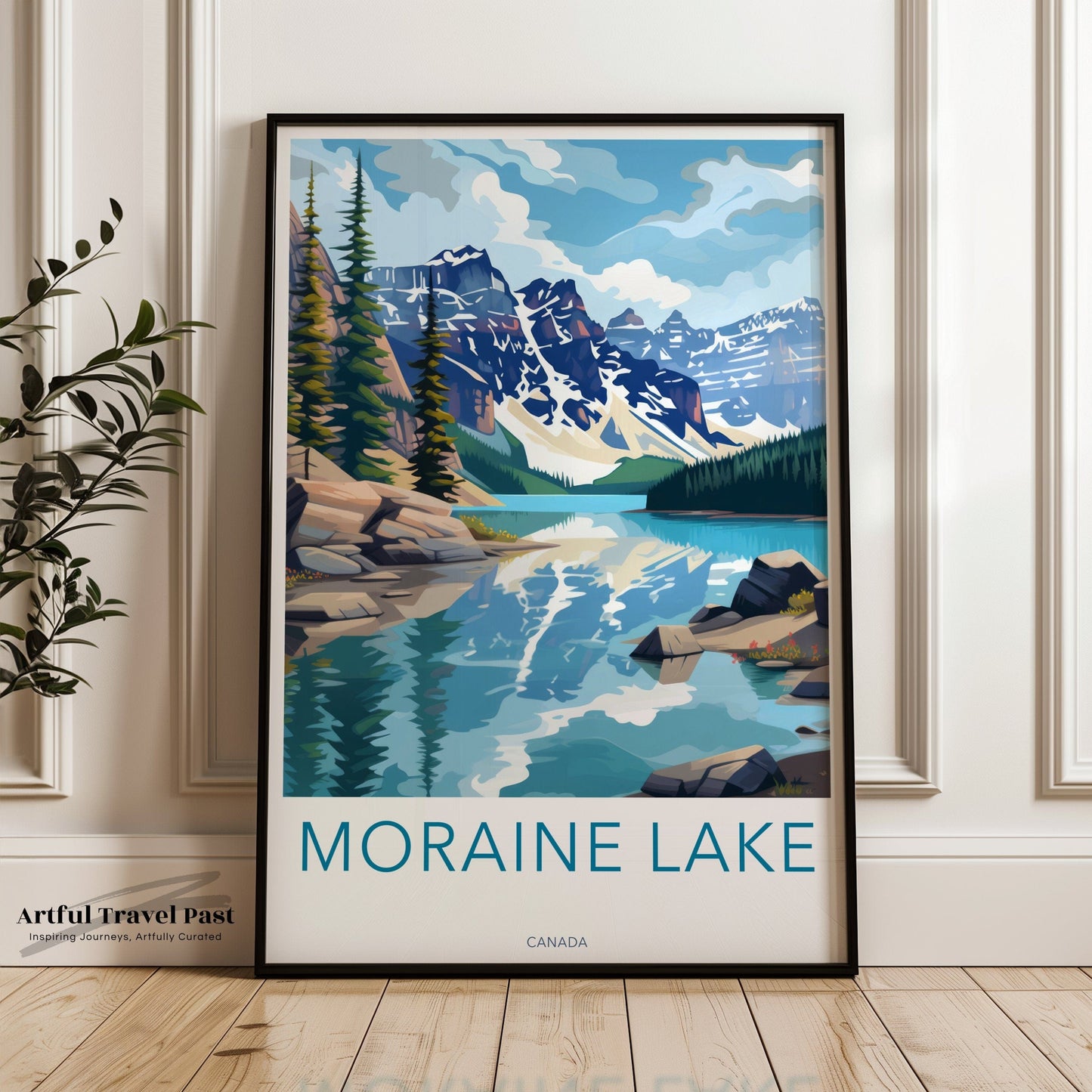 Moraine Lake Poster | Alberta Wall Art | Canada Decor