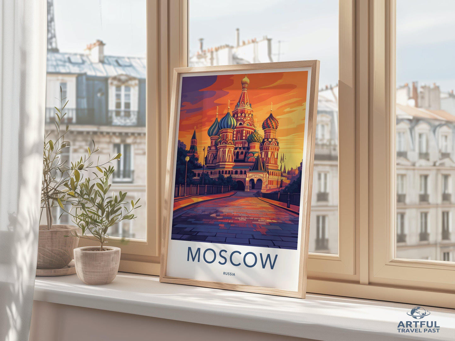 Moscow Poster | Russia Wall Art | Eastern Europe
