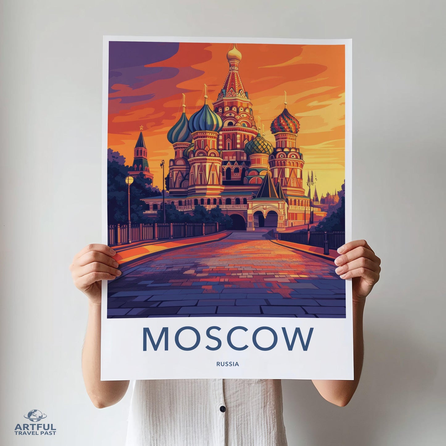 Moscow Poster | Russia Wall Art | Eastern Europe