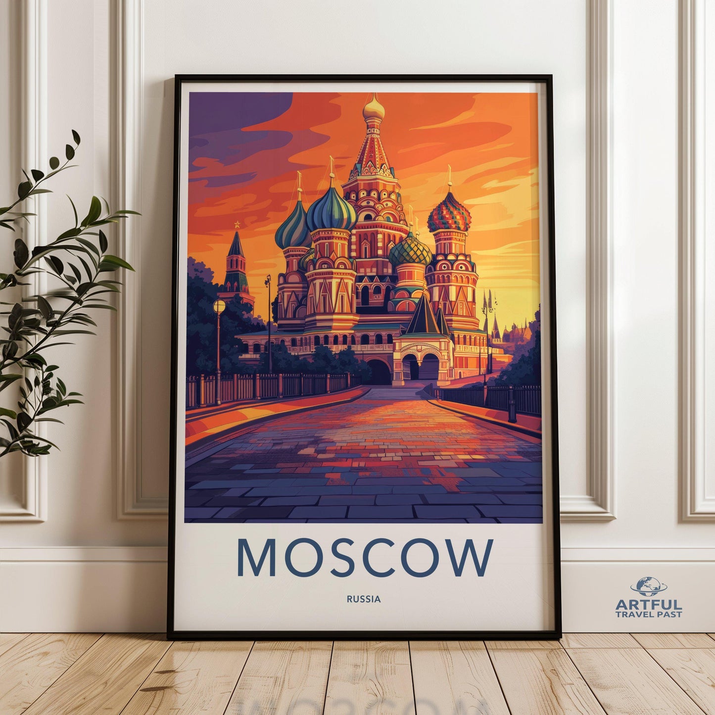 Moscow Poster | Russia Wall Art | Eastern Europe