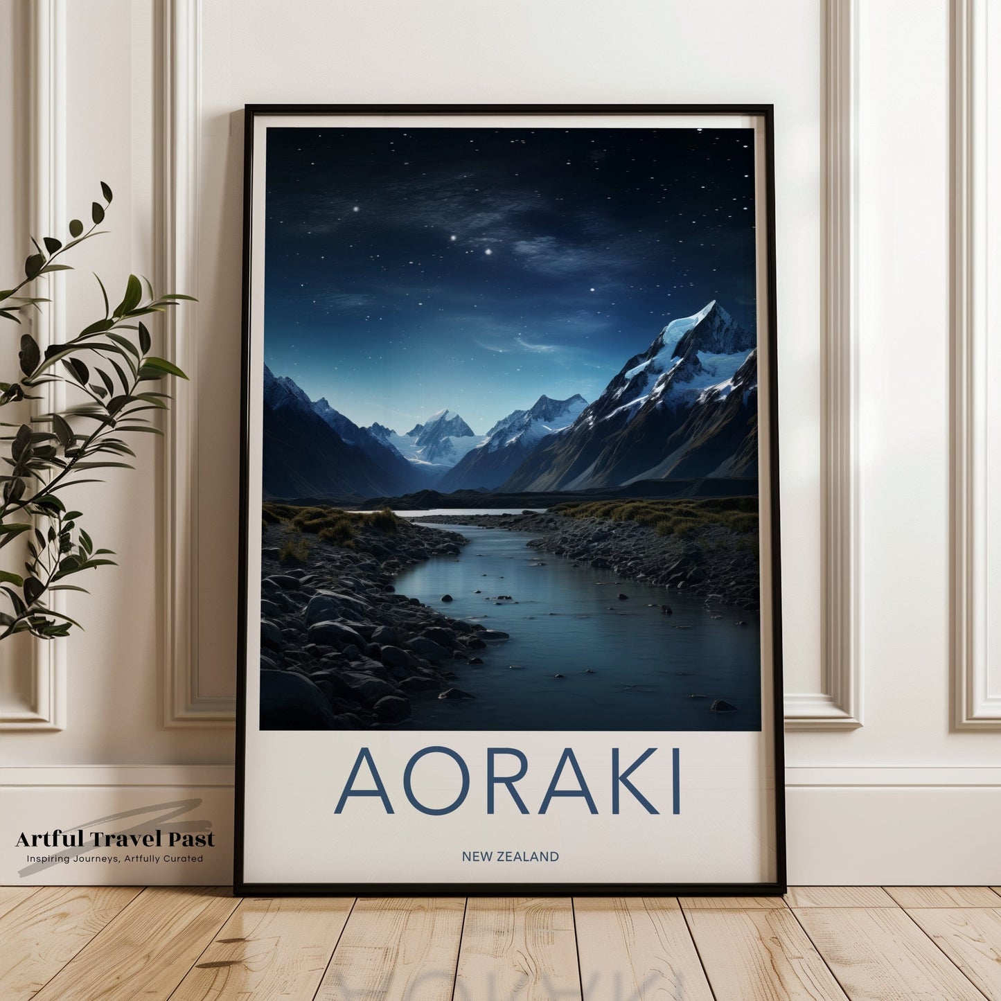 Mount Aoraki Poster - New Zealand Wall Art