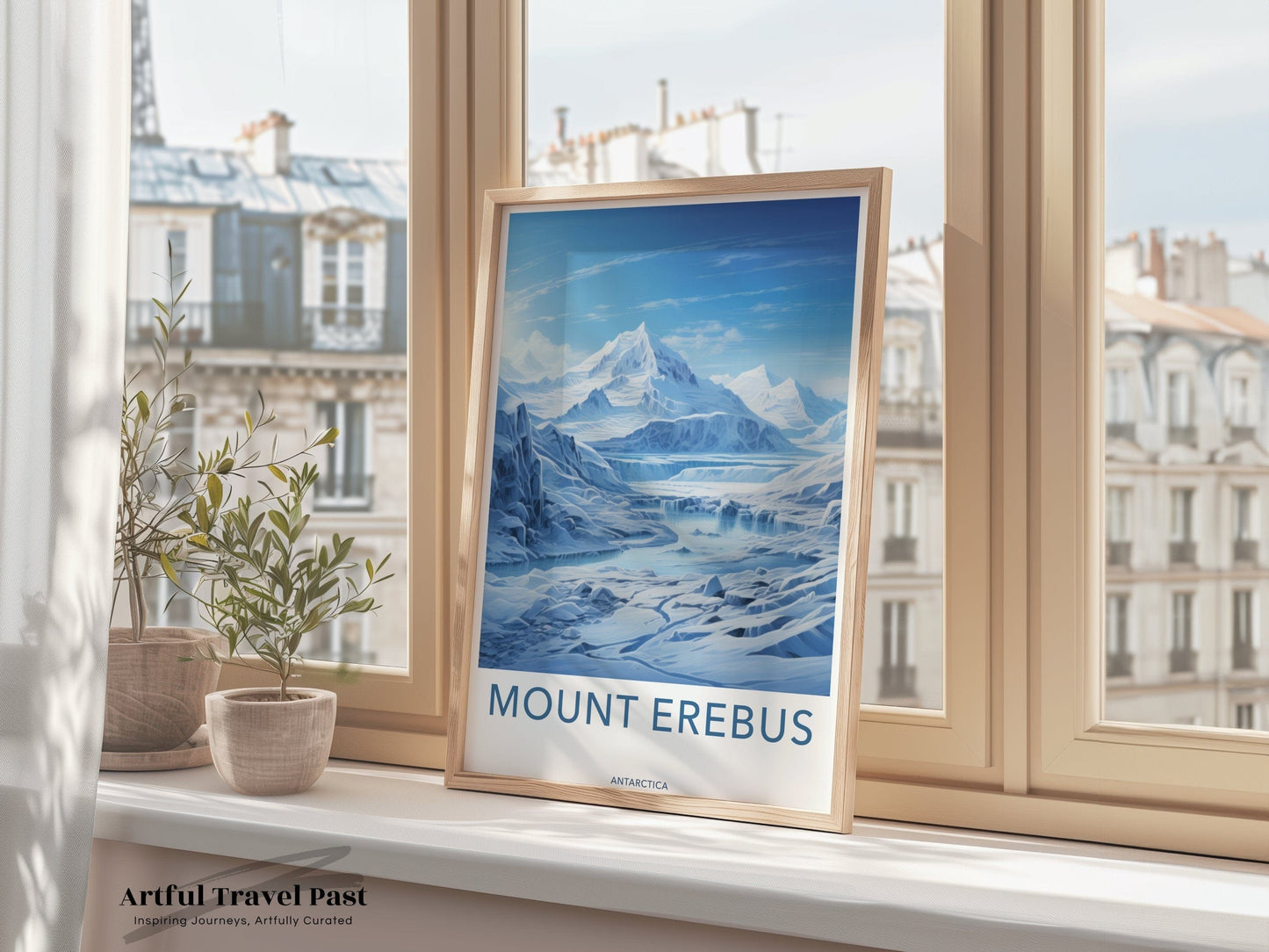 Mount Erebus Poster | Artic Volcano | Antarctica Wall Art