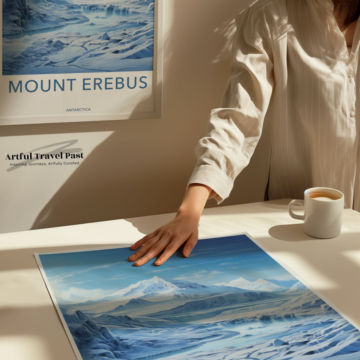 Mount Erebus Poster | Artic Volcano | Antarctica Wall Art