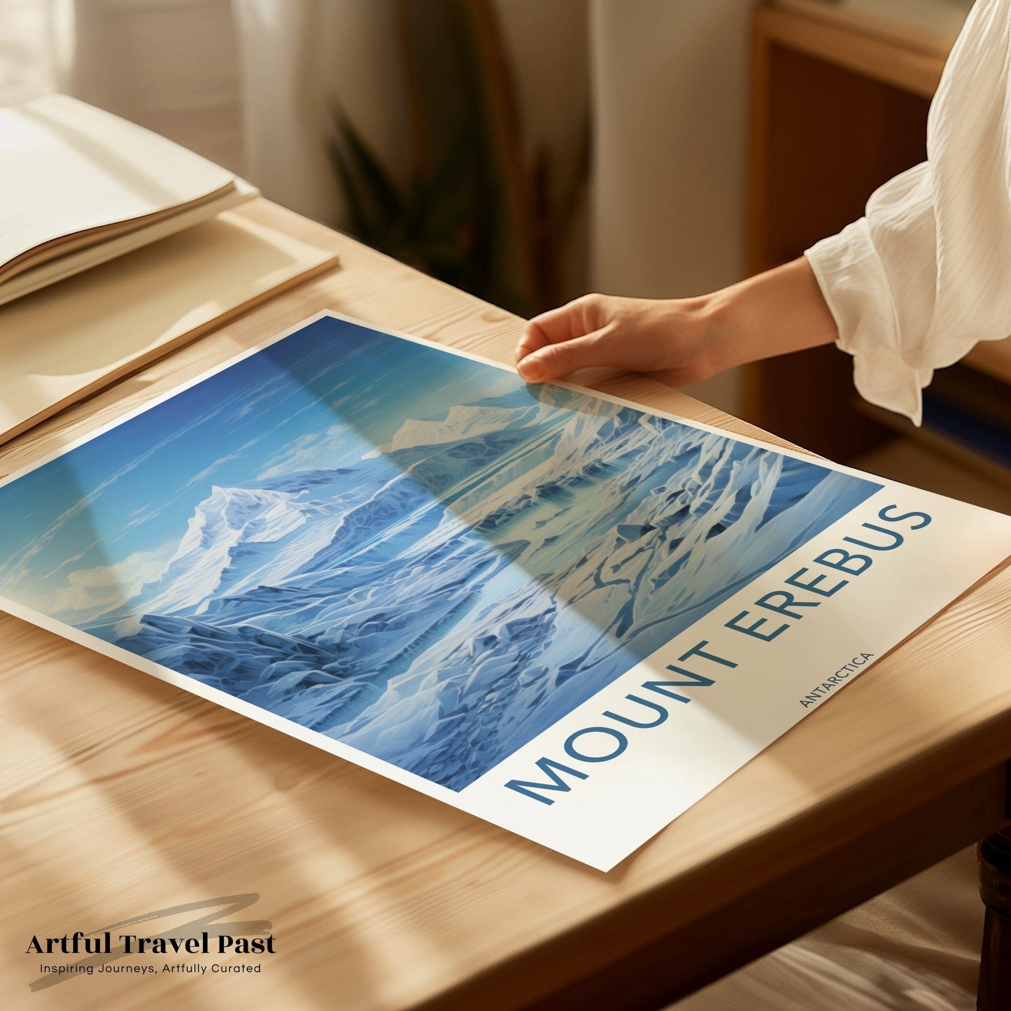 Mount Erebus Poster | Artic Volcano | Antarctica Wall Art