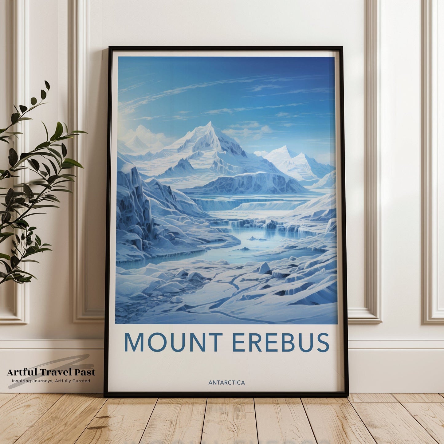 Mount Erebus Poster | Artic Volcano | Antarctica Wall Art