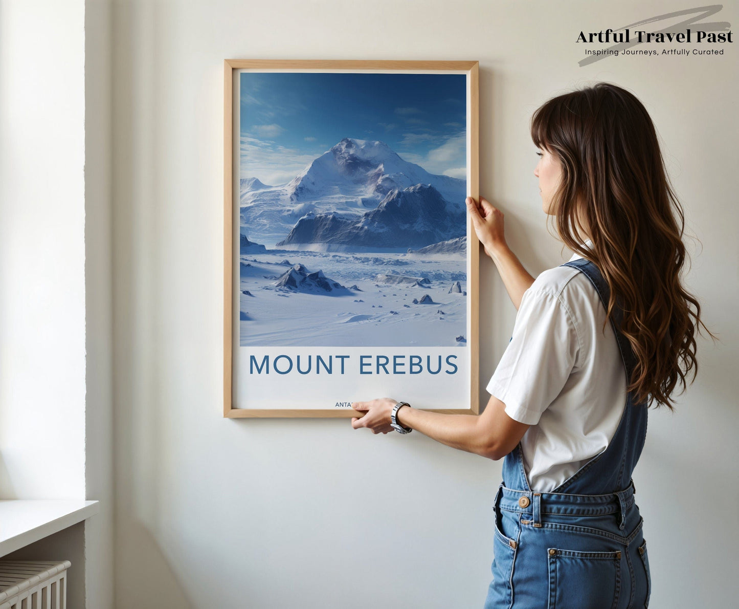 Mount Erebus Poster | Artic Volcano | Antarctica Wall Art