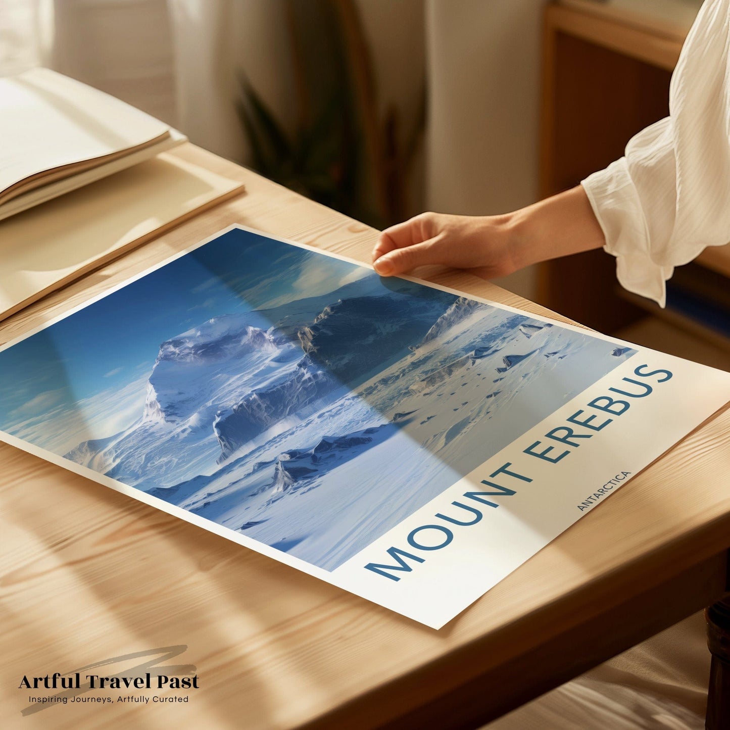 Mount Erebus Poster | Artic Volcano | Antarctica Wall Art