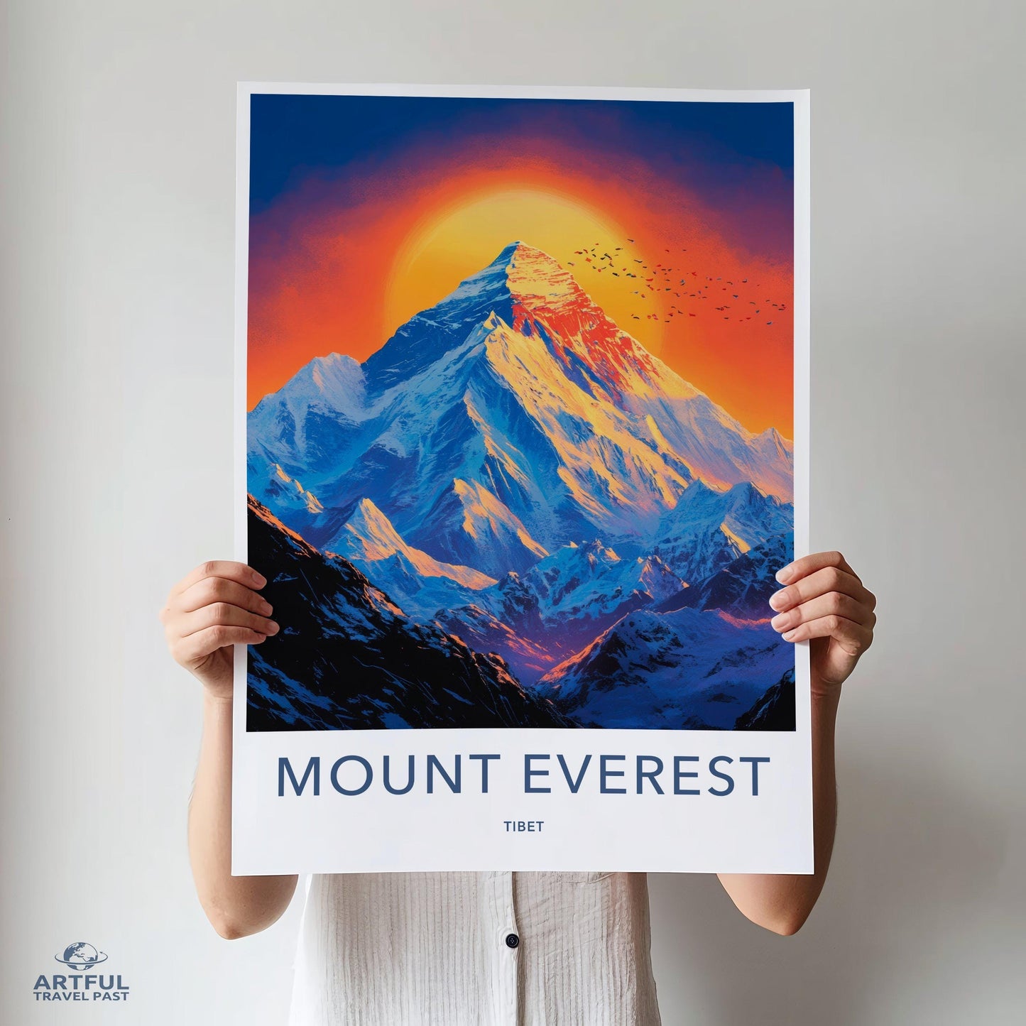 Mount Everest Poster - Tibet Wall Art